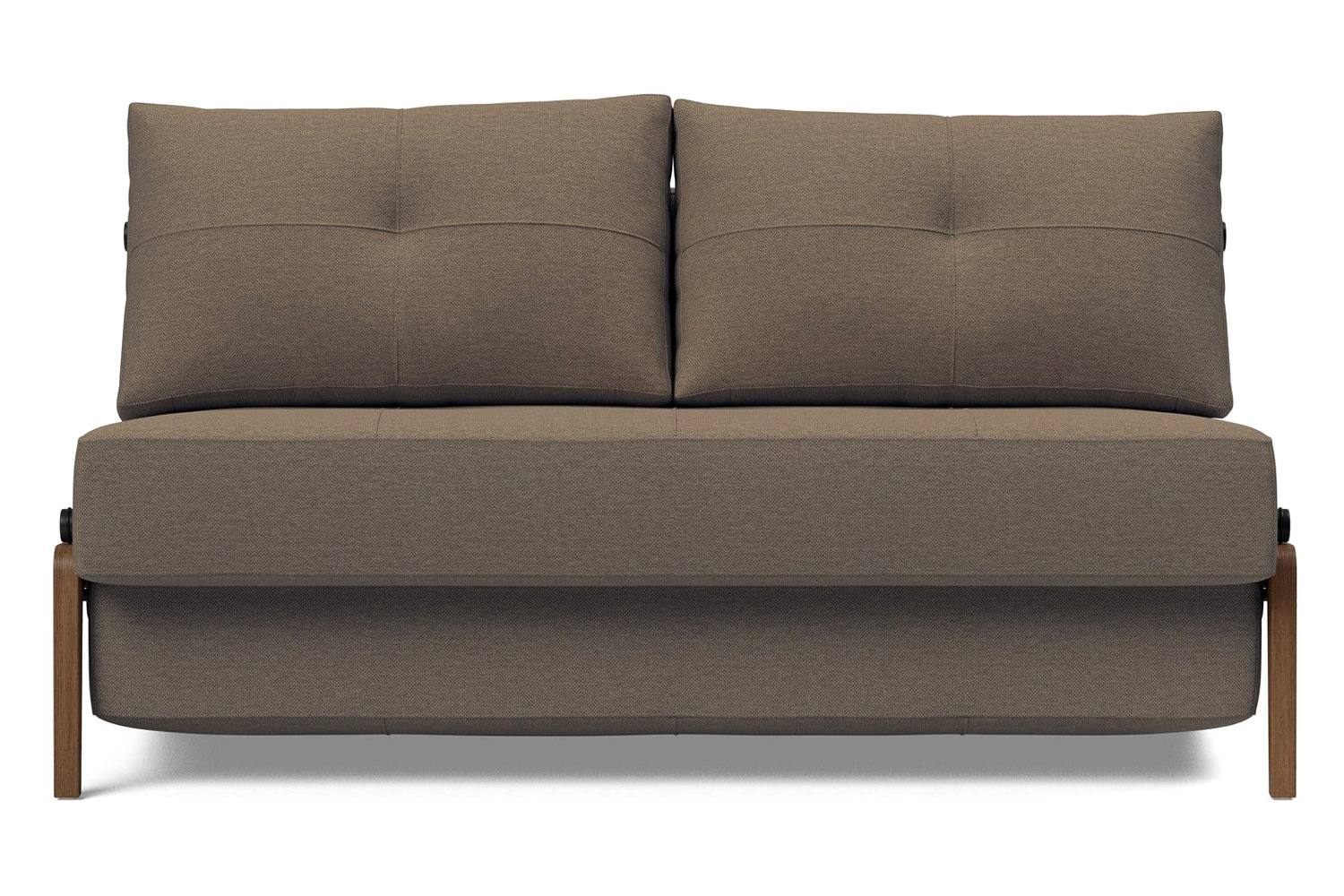 Innovation Living Cubed Full Size Sofa Bed with Dark Wood Legs - 585 Argus Brown