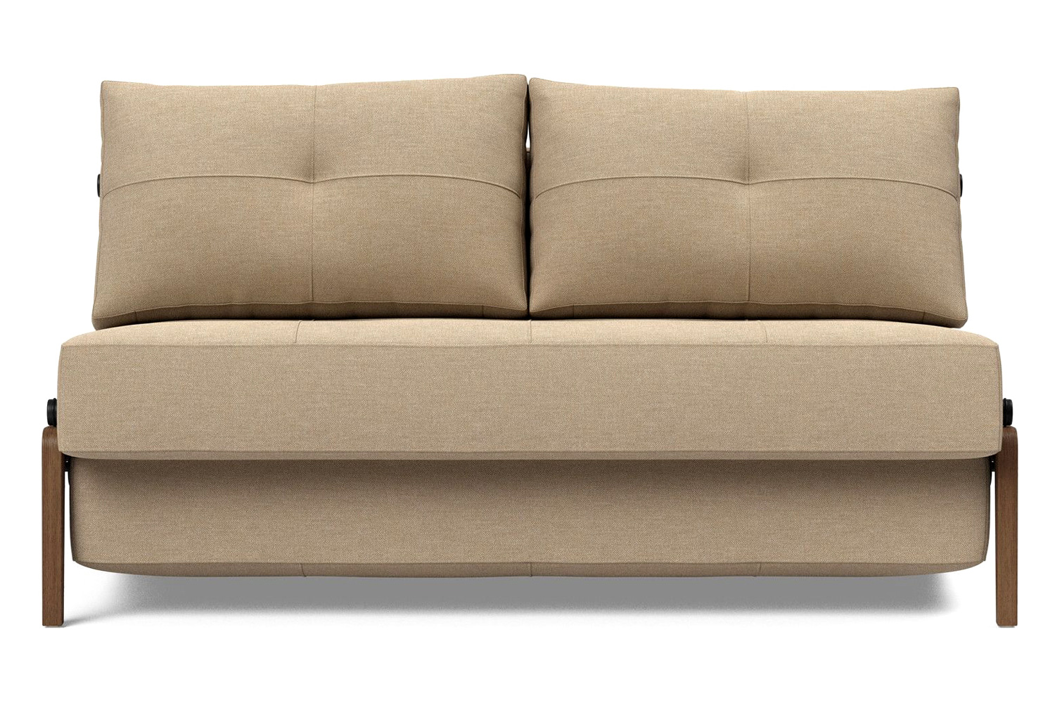Innovation Living Cubed Full Size Sofa Bed with Dark Wood Legs - 587 Phobos Mocha