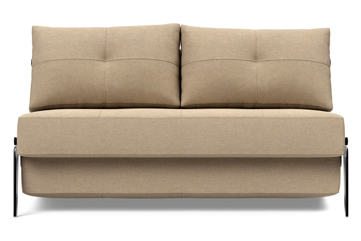 Innovation Living Cubed Full Size Sofa Bed with Alu Legs - 587 Phobos Mocha
