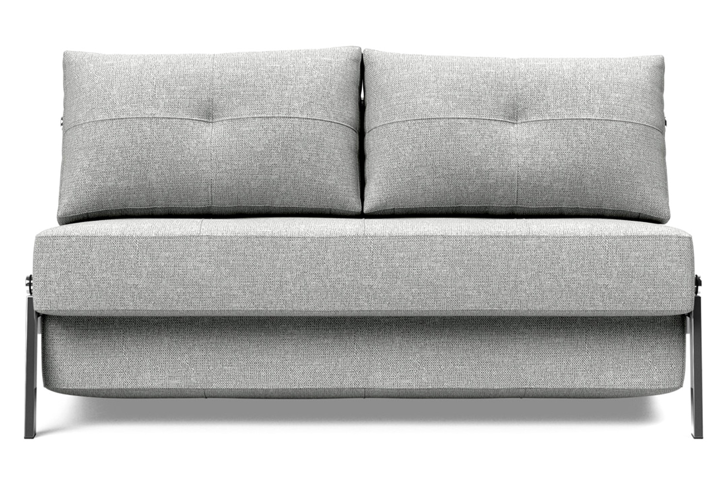 Innovation Living Cubed Full Size Sofa Bed with Chrome legs - 590 Micro Check Gray