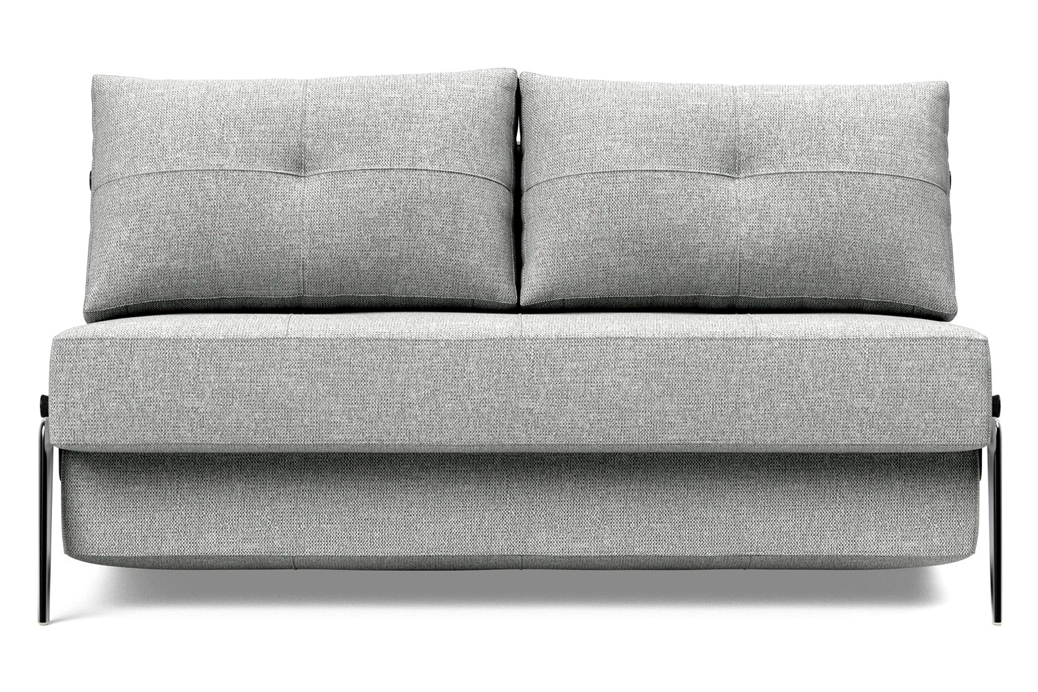 Innovation Living Cubed Full Size Sofa Bed with Alu Legs - 590 Micro Check Gray