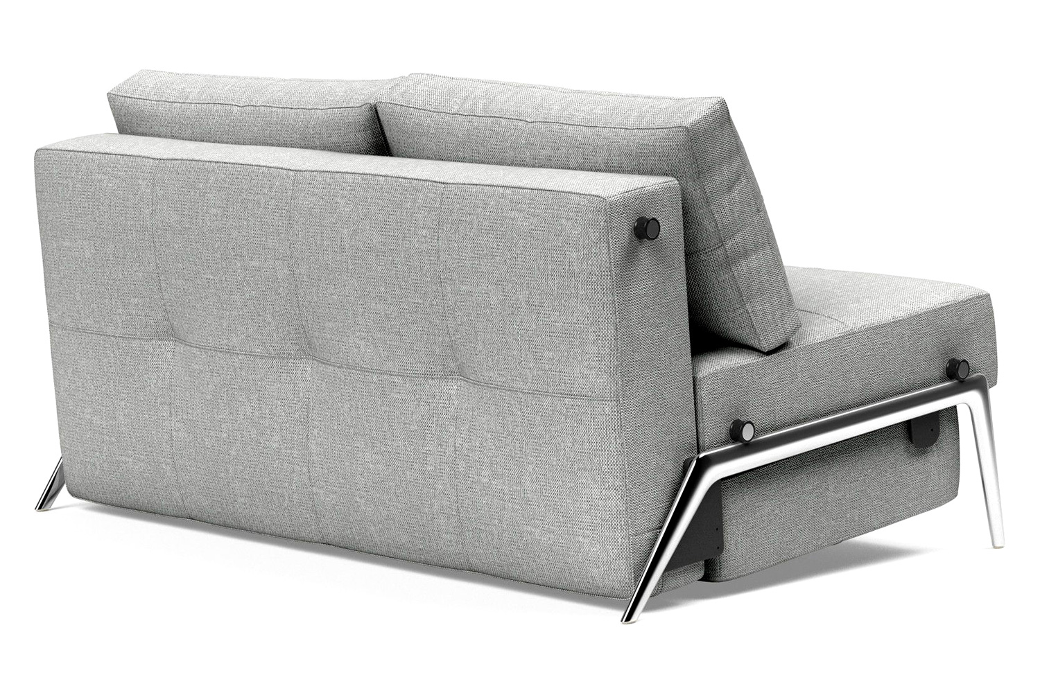 Innovation Living Cubed Full Size Sofa Bed with Alu Legs - 590 Micro Check Gray