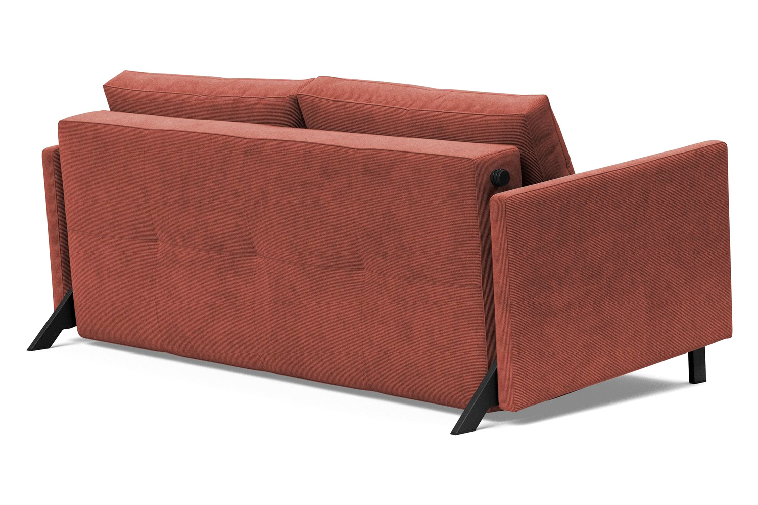 Innovation Living Cubed Queen Size Sofa Bed with Arms - 317 Cordufine Rust