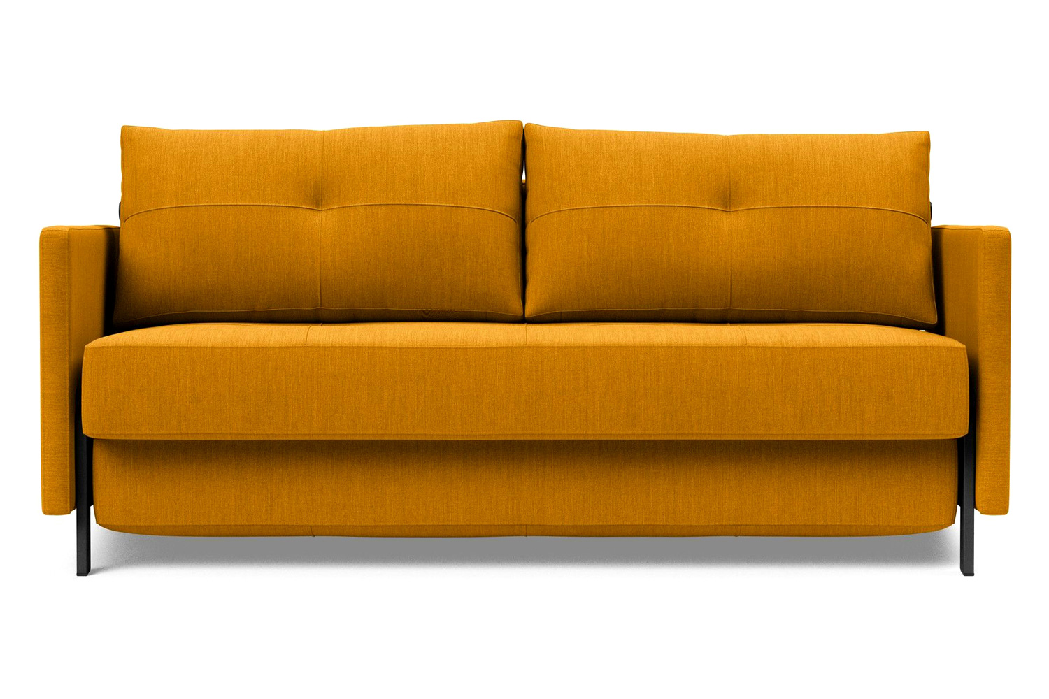Innovation Living Cubed Queen Size Sofa Bed with Arms - 507 Elegance Burned Curry