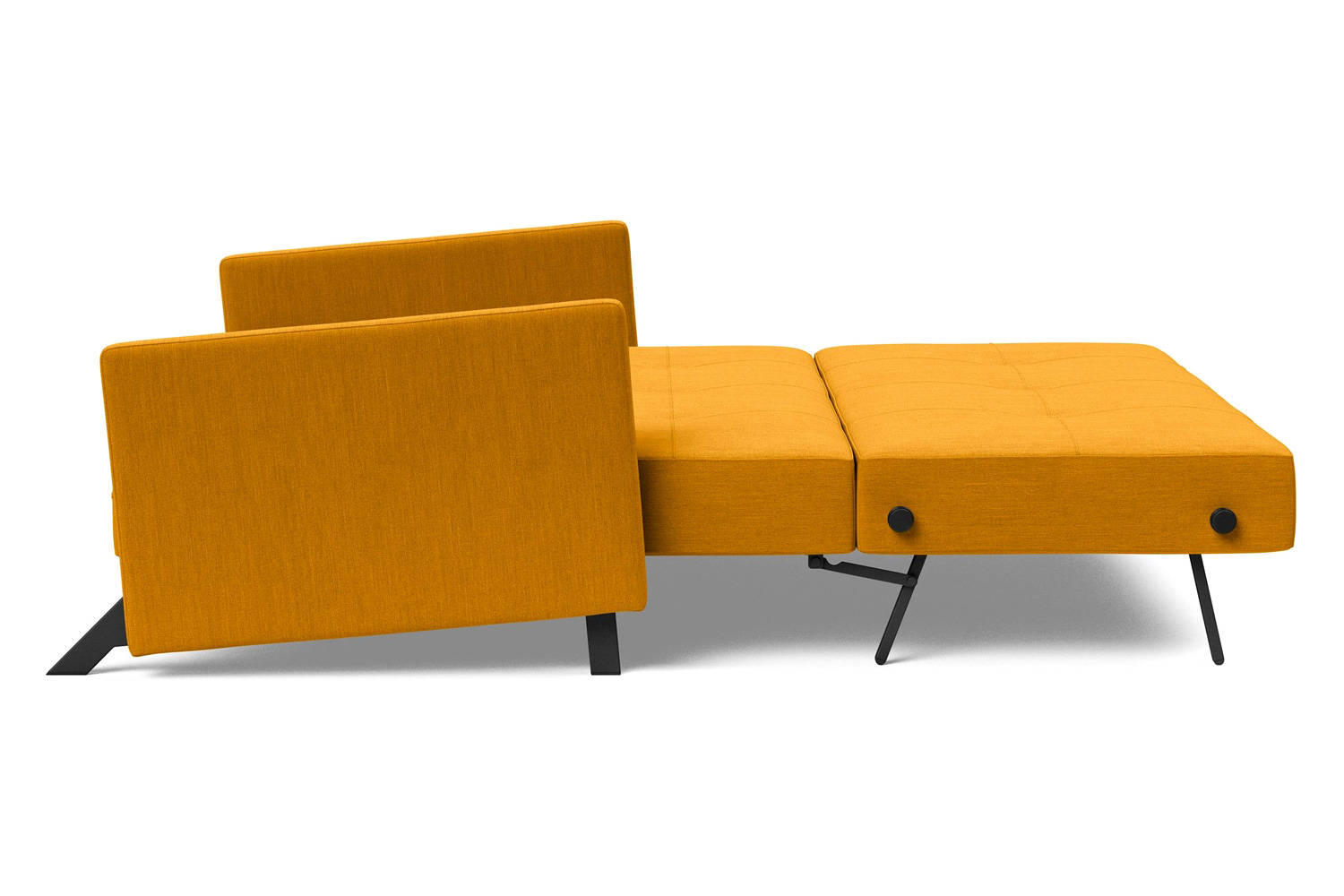 Innovation Living Cubed Queen Size Sofa Bed with Arms - 507 Elegance Burned Curry