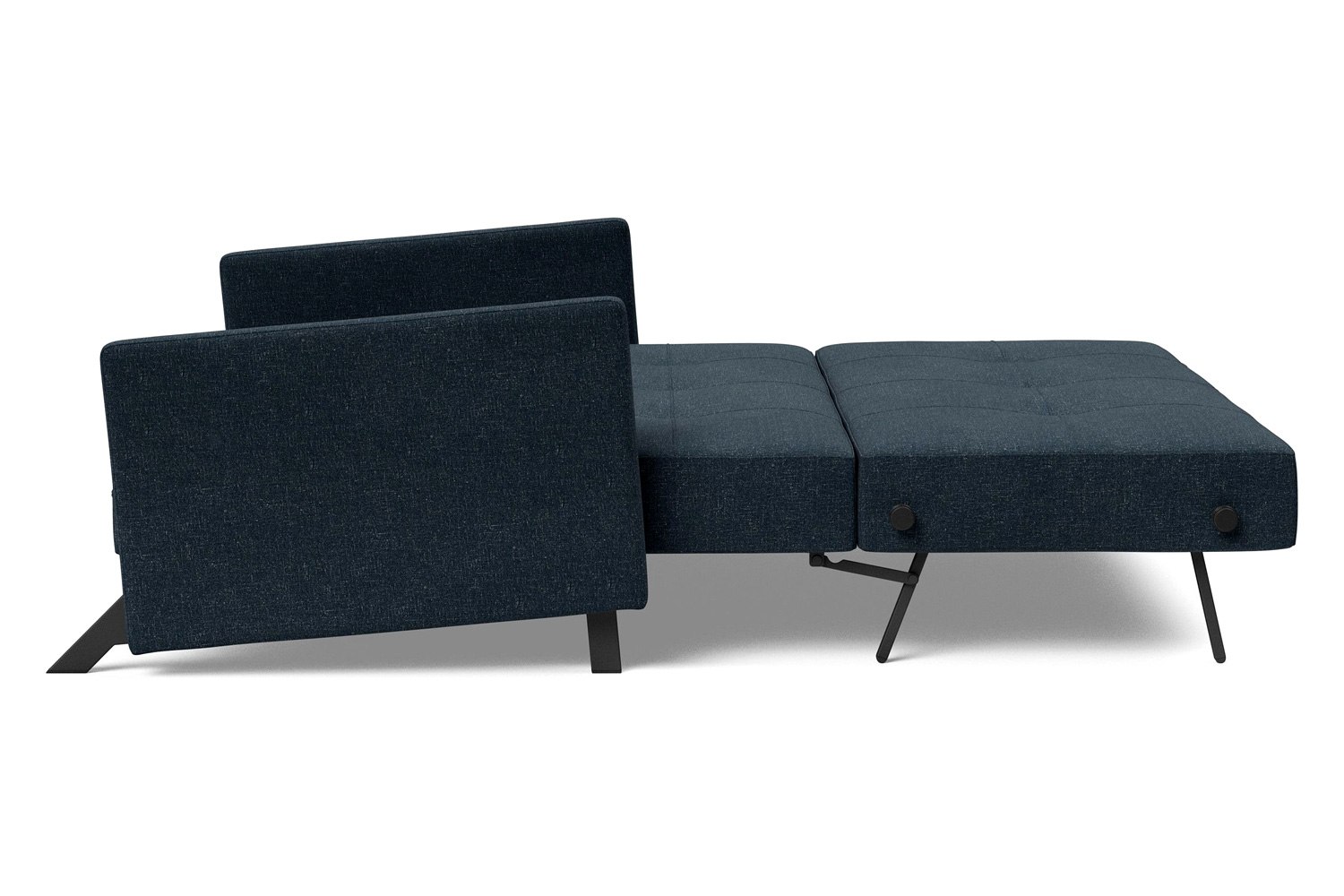 Innovation Living Cubed Queen Size Sofa Bed with Arms - 515 Nist Blue