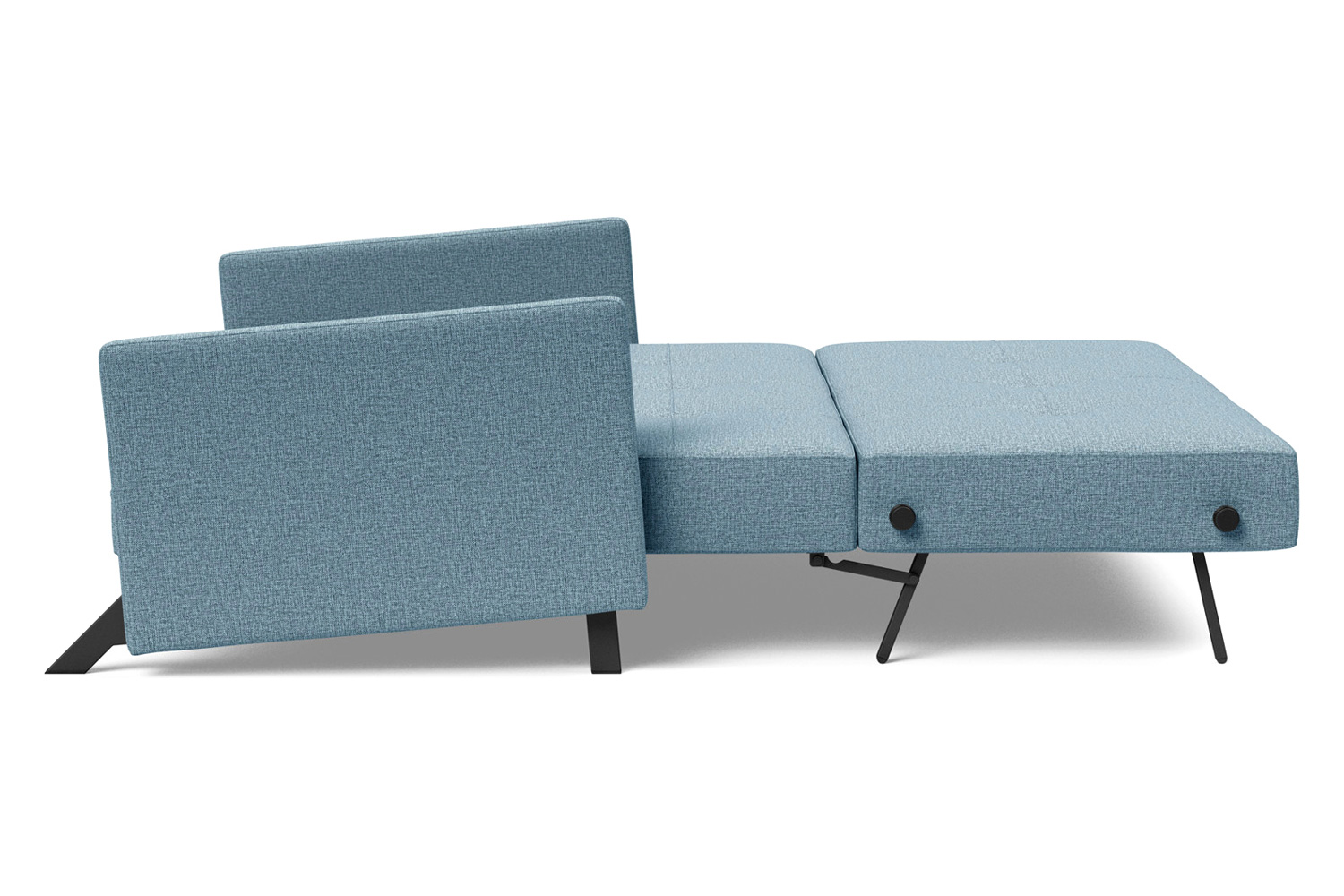 Innovation Living Cubed Queen Size Sofa Bed with Arms - 525 Mixed Dance Light Blue