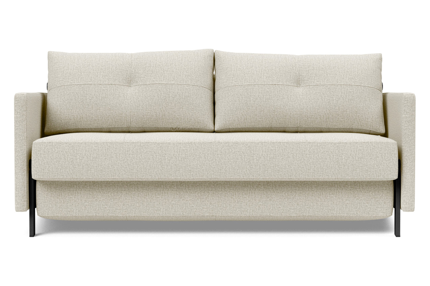 Innovation Living Cubed Queen Size Sofa Bed with Arms - 527 Mixed Dance Natural