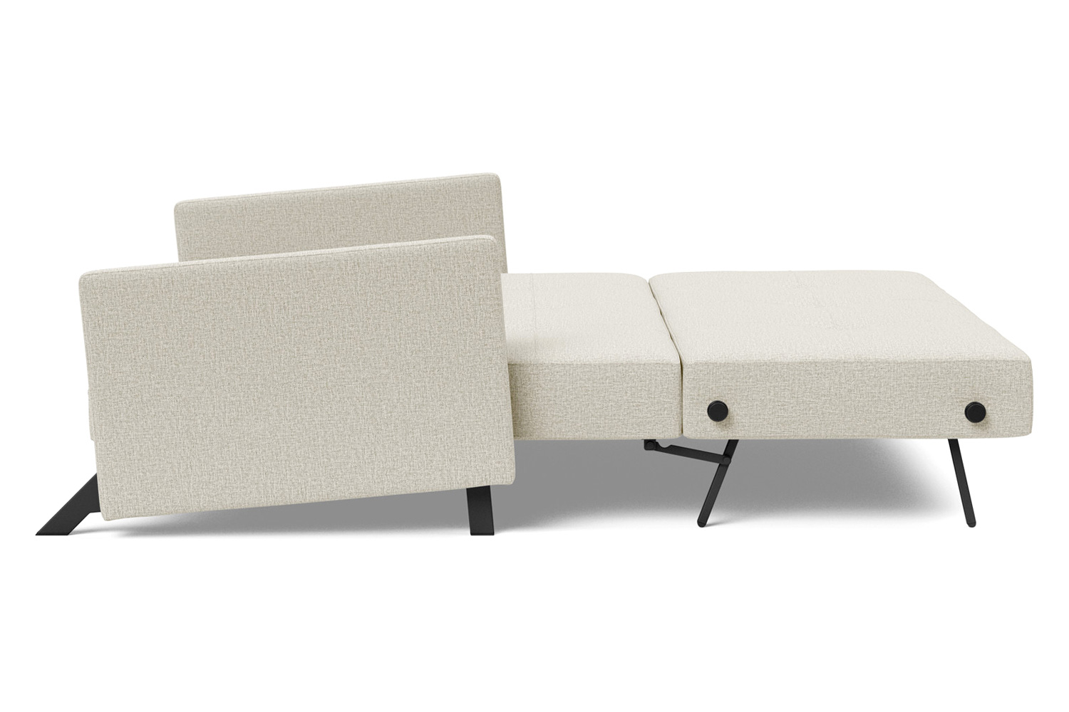 Innovation Living Cubed Queen Size Sofa Bed with Arms - 527 Mixed Dance Natural