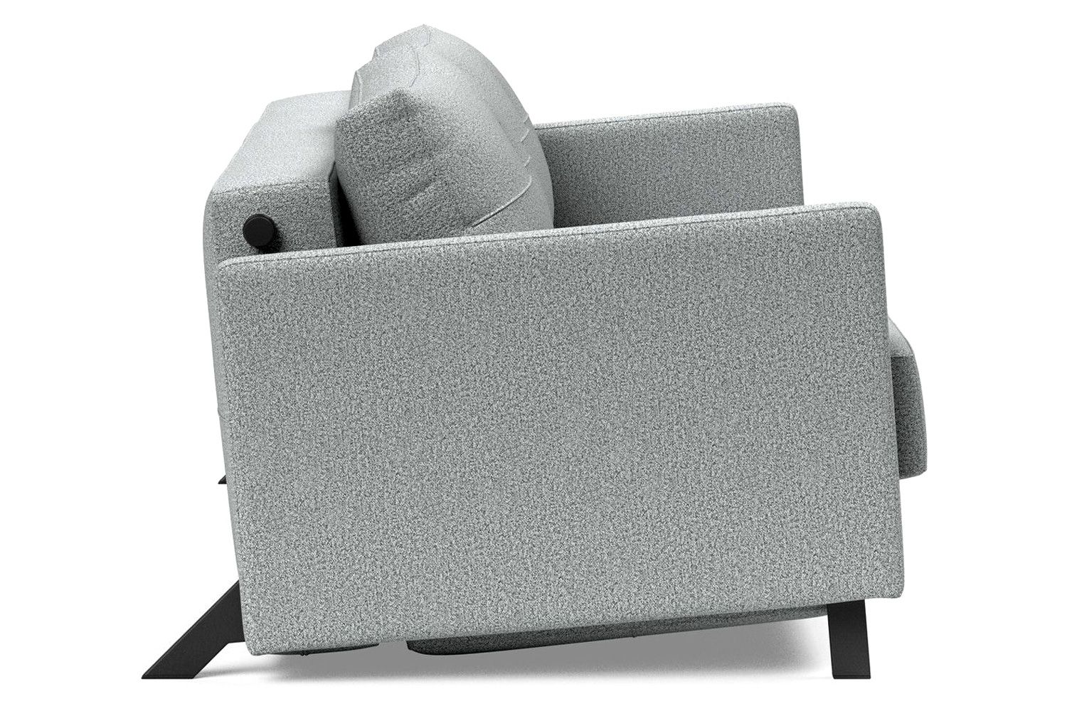 Innovation Living Cubed Queen Size Sofa Bed with Arms - 538 Melange Light Gray