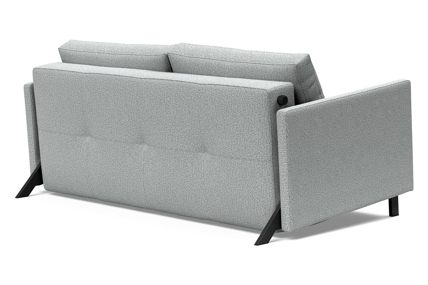 Innovation Living Cubed Queen Size Sofa Bed with Arms - 538 Melange Light Gray