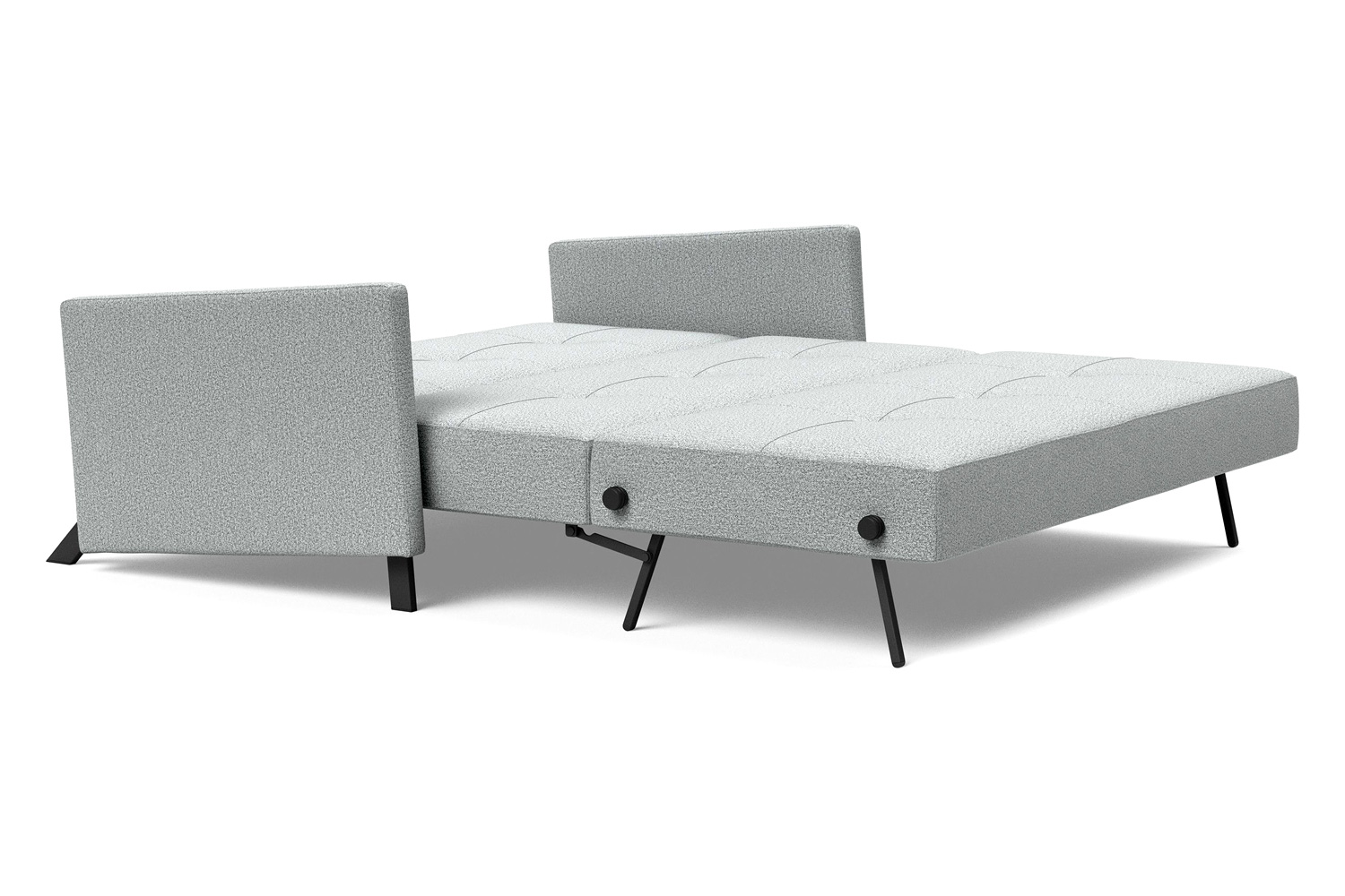Innovation Living Cubed Queen Size Sofa Bed with Arms - 538 Melange Light Gray