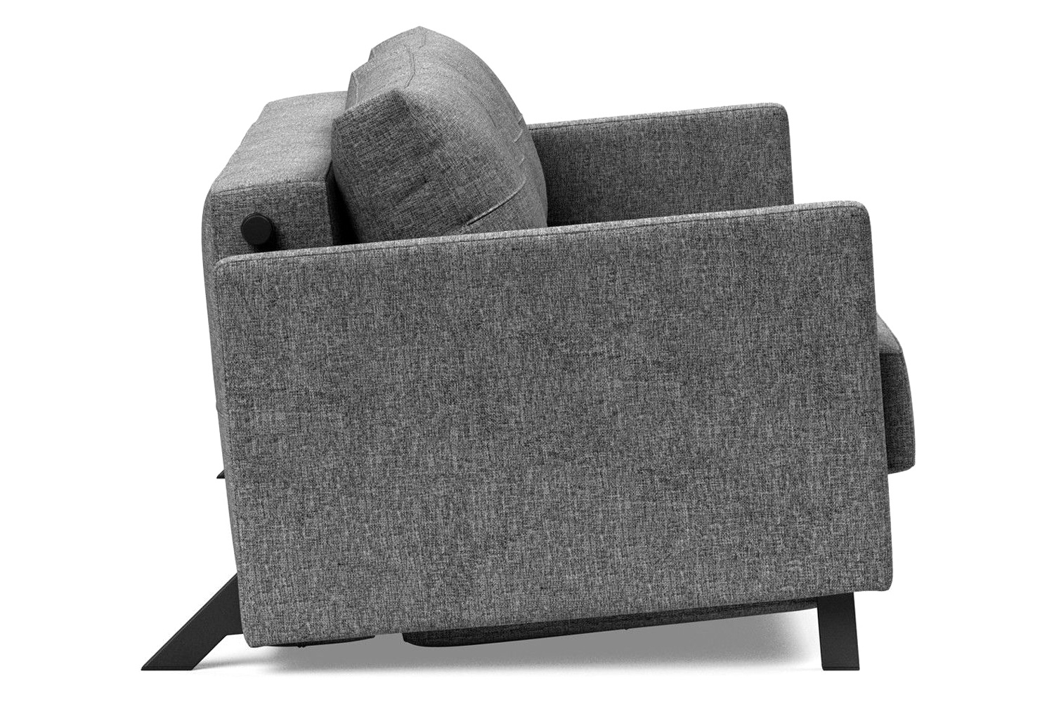 Innovation Living Cubed Queen Size Sofa Bed with Arms - 563 Twist Charcoal