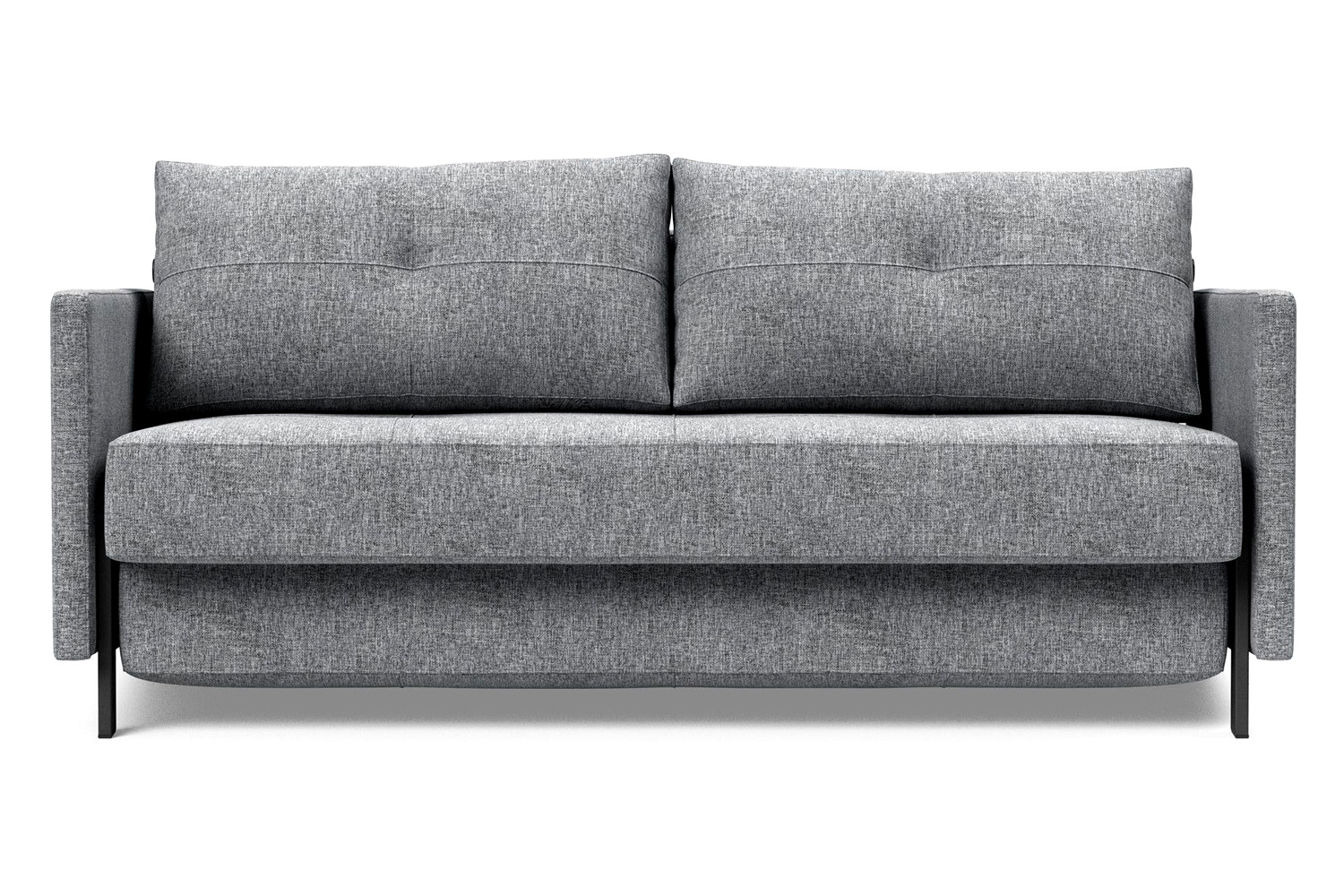 Innovation Living Cubed Queen Size Sofa Bed with Arms - 565 Twist Granite
