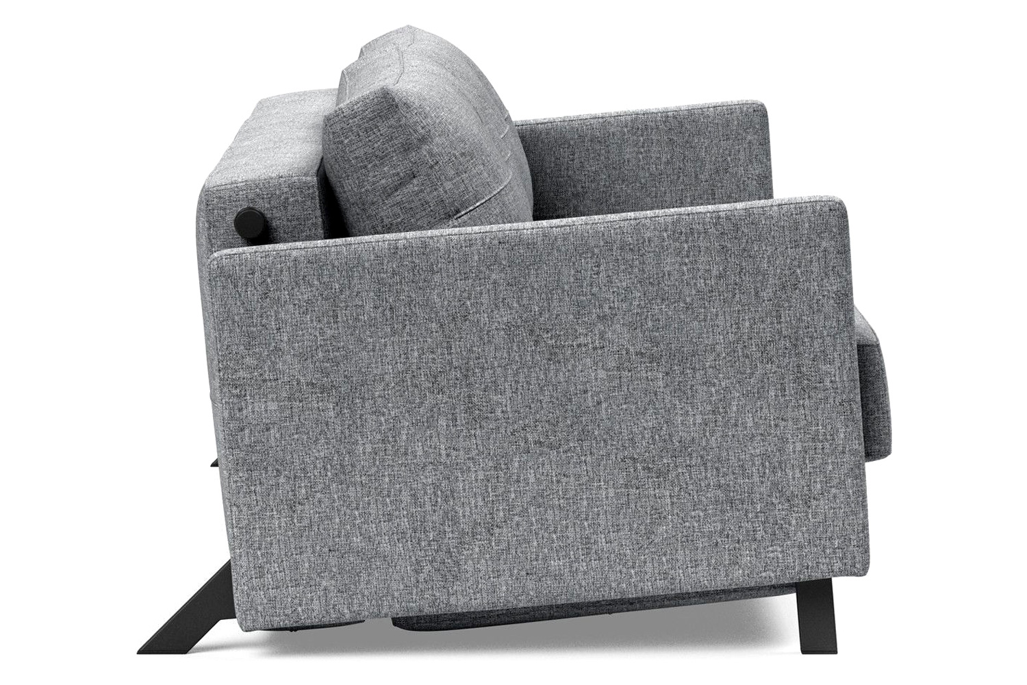 Innovation Living Cubed Queen Size Sofa Bed with Arms - 565 Twist Granite