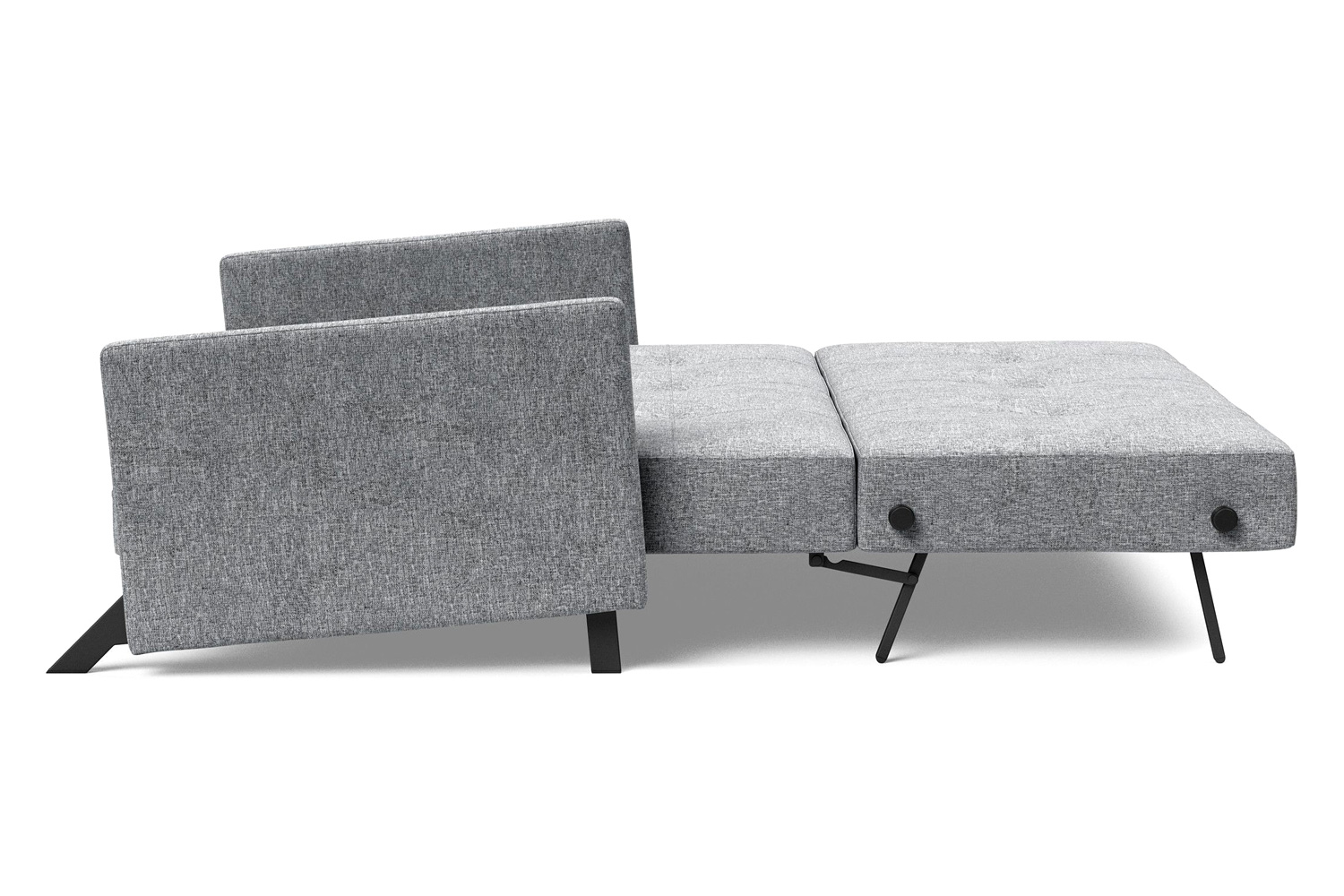 Innovation Living Cubed Queen Size Sofa Bed with Arms - 565 Twist Granite
