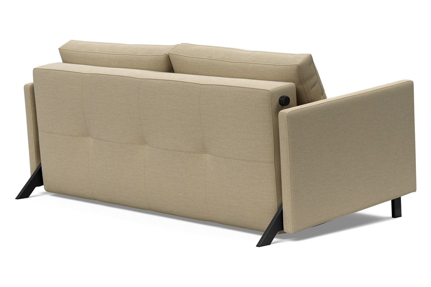 Innovation Living Cubed Queen Size Sofa Bed with Arms - 571 Vivus Dusty Sand