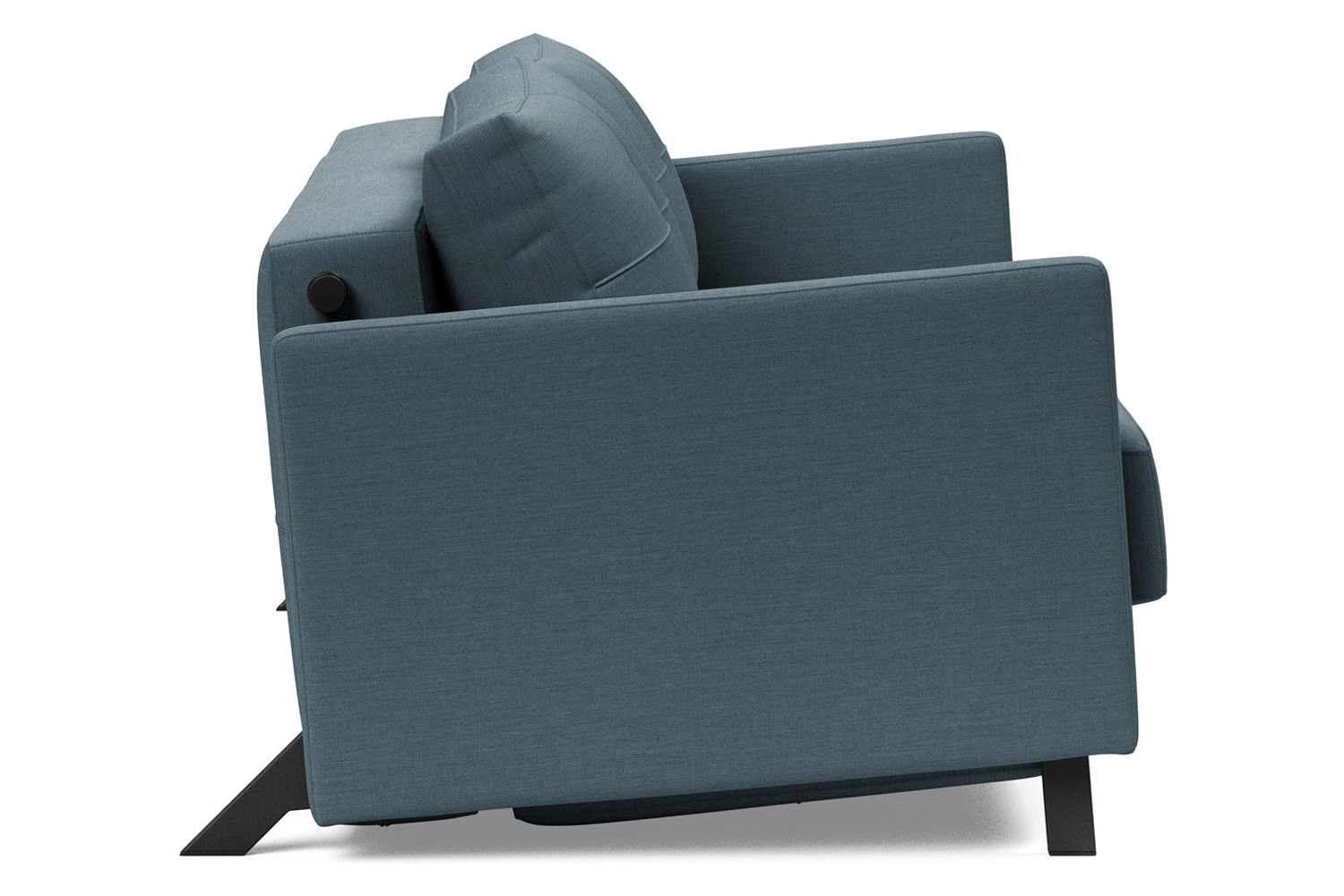 Innovation Living Cubed Queen Size Sofa Bed with Arms - 573 Vivus Dusty Blue