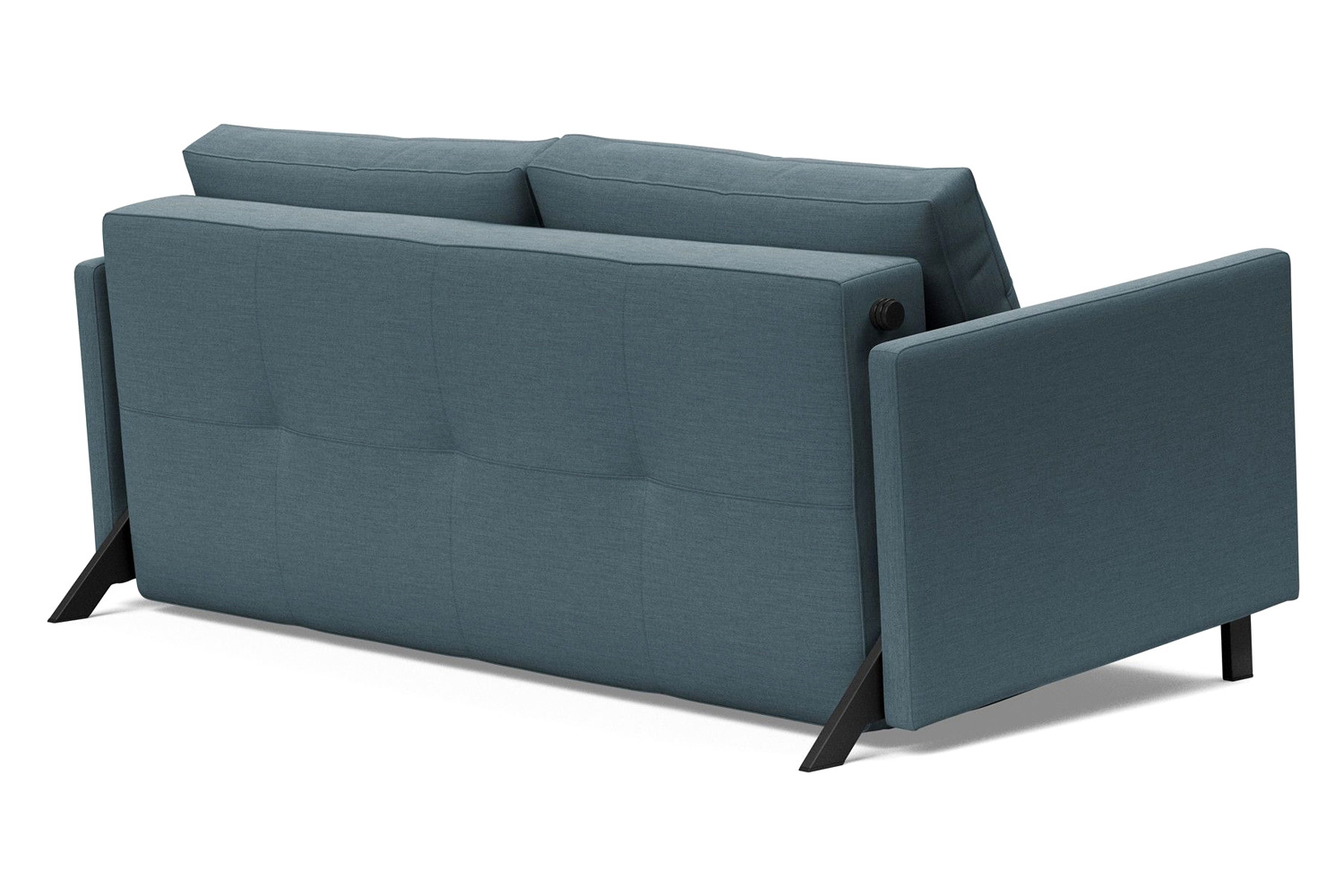 Innovation Living Cubed Queen Size Sofa Bed with Arms - 573 Vivus Dusty Blue