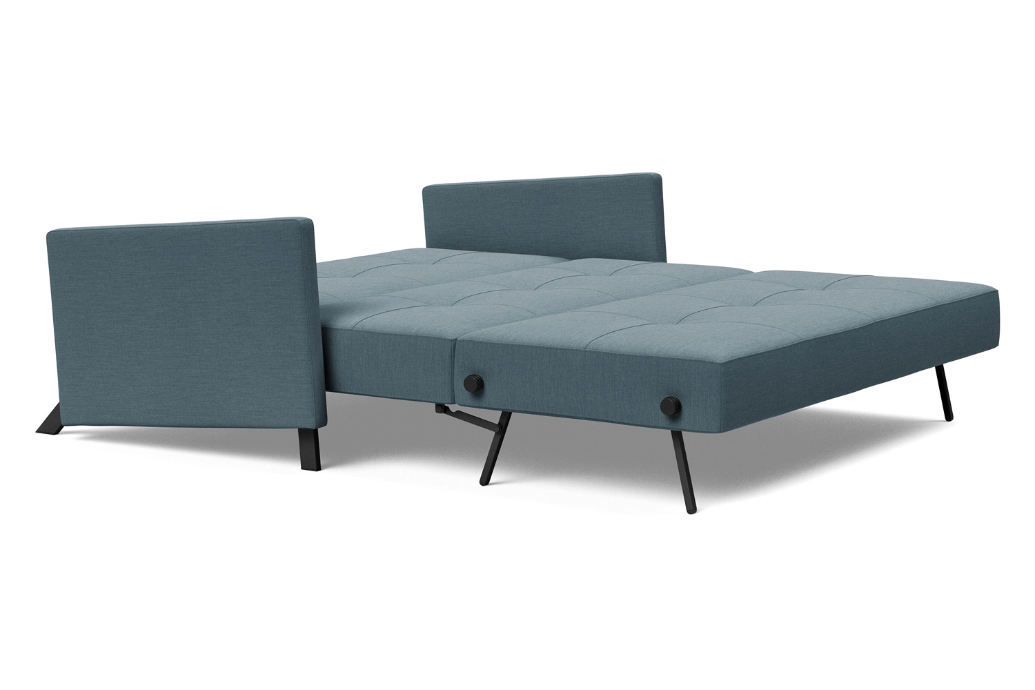 Innovation Living Cubed Queen Size Sofa Bed with Arms - 573 Vivus Dusty Blue