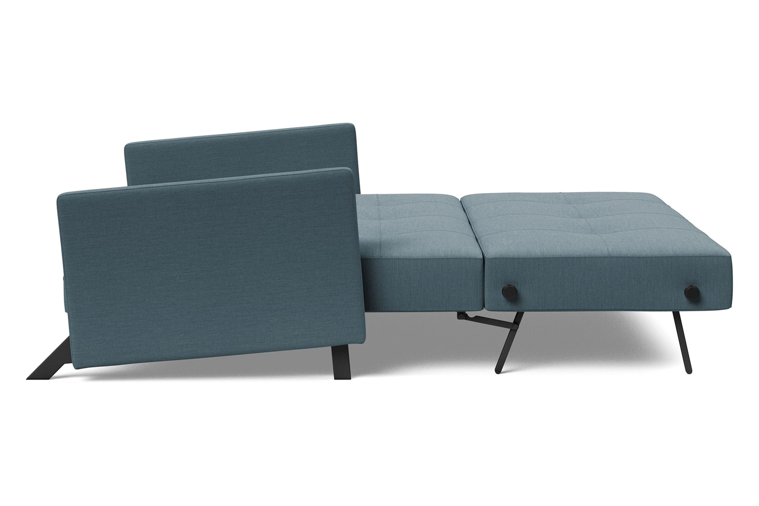 Innovation Living Cubed Queen Size Sofa Bed with Arms - 573 Vivus Dusty Blue