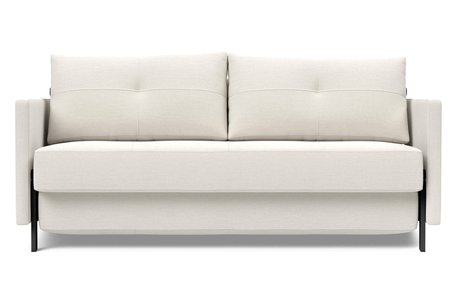 Innovation Living Cubed Queen Size Sofa Bed with Arms - 574 Vivus Dusty Off White