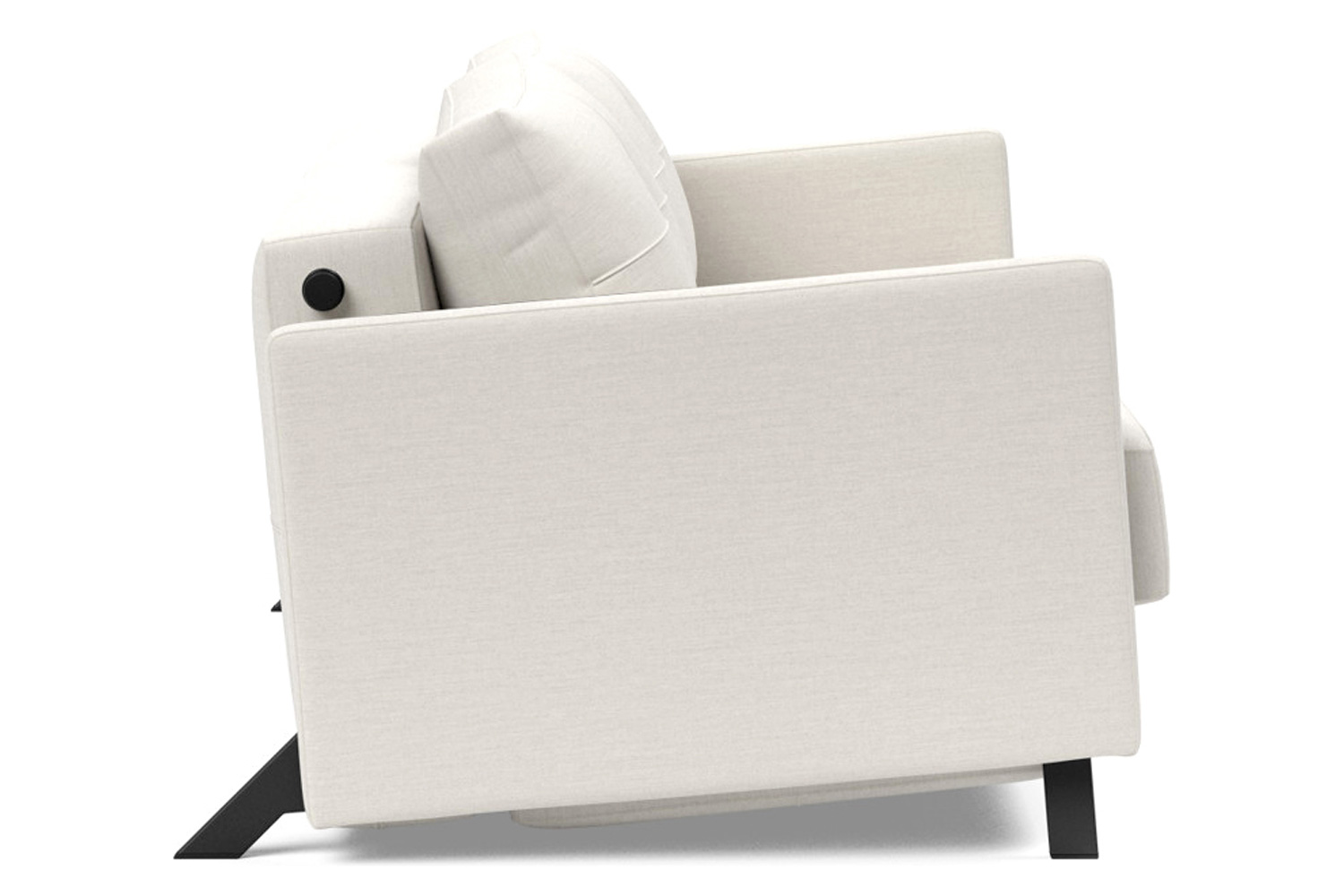 Innovation Living Cubed Queen Size Sofa Bed with Arms - 574 Vivus Dusty Off White