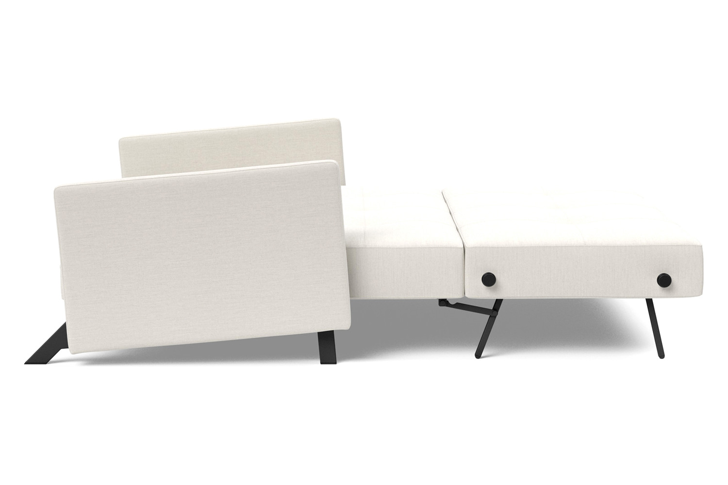 Innovation Living Cubed Queen Size Sofa Bed with Arms - 574 Vivus Dusty Off White