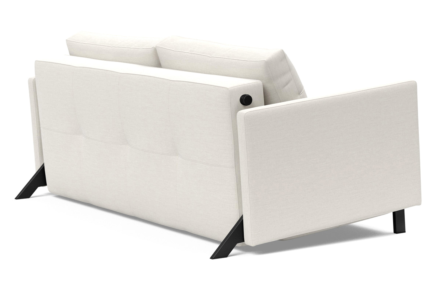 Innovation Living Cubed Queen Size Sofa Bed with Arms - 574 Vivus Dusty Off White
