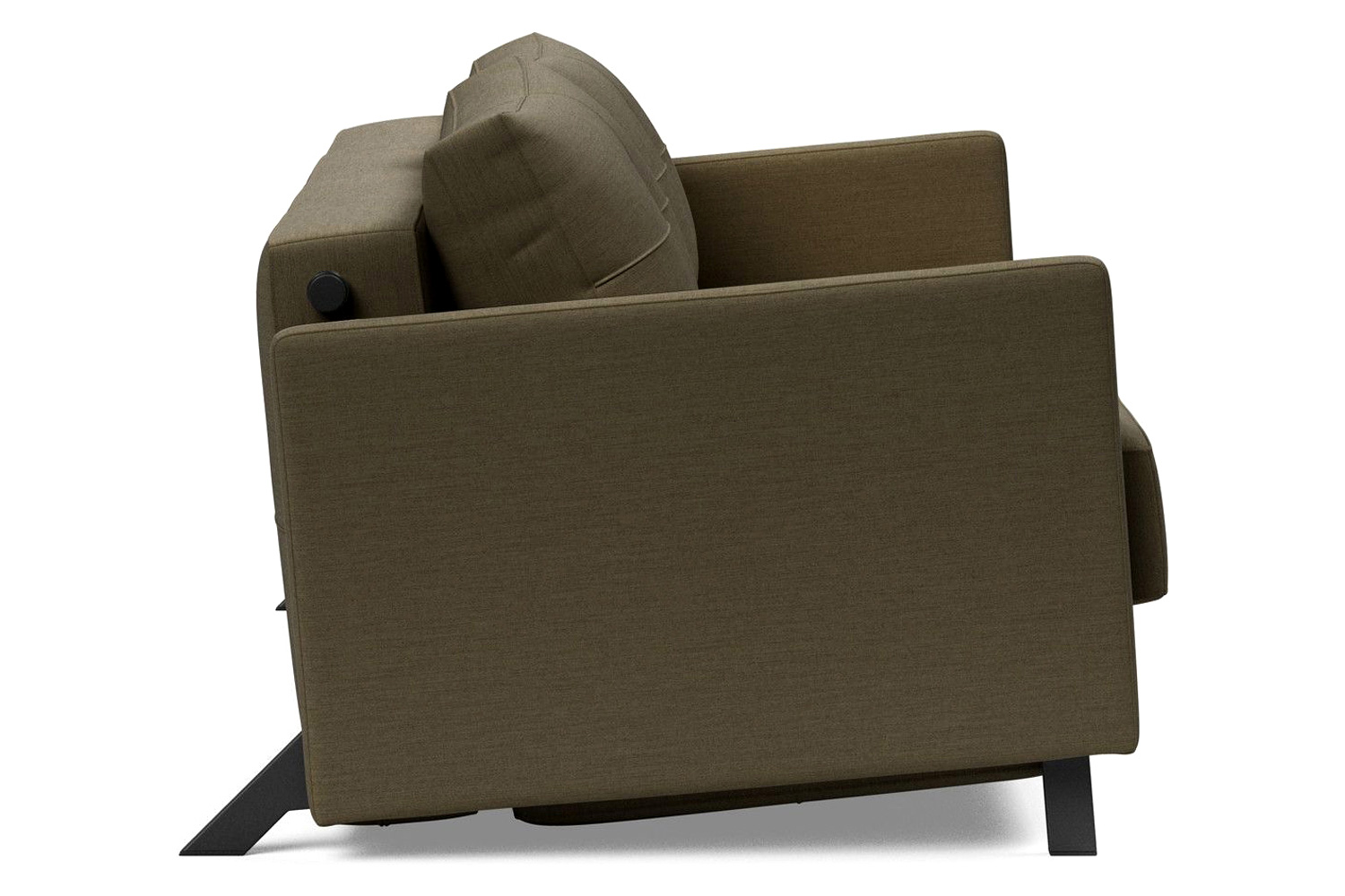Innovation Living Cubed Queen Size Sofa Bed with Arms - 575 Vivus Dusty Olive