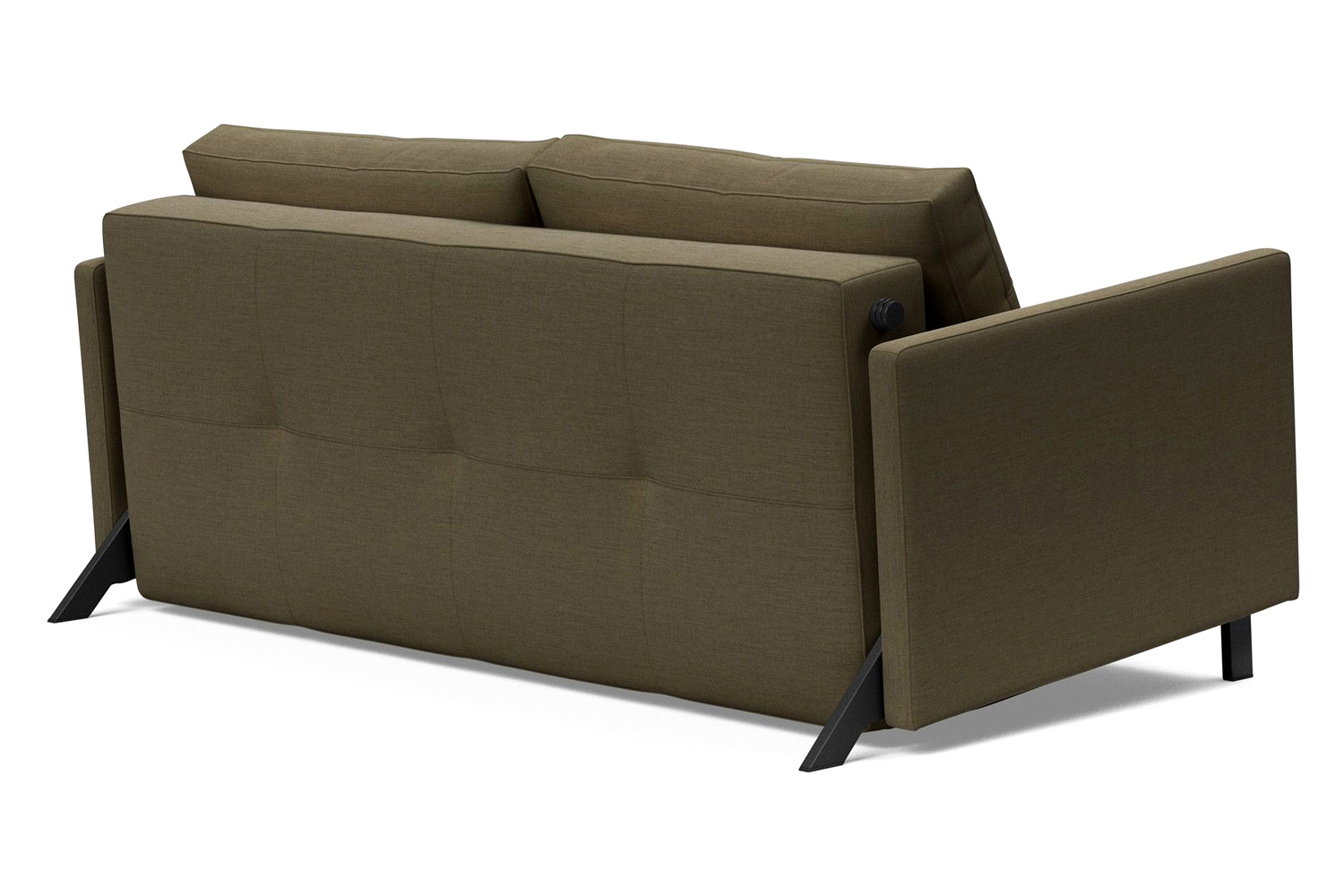 Innovation Living Cubed Queen Size Sofa Bed with Arms - 575 Vivus Dusty Olive