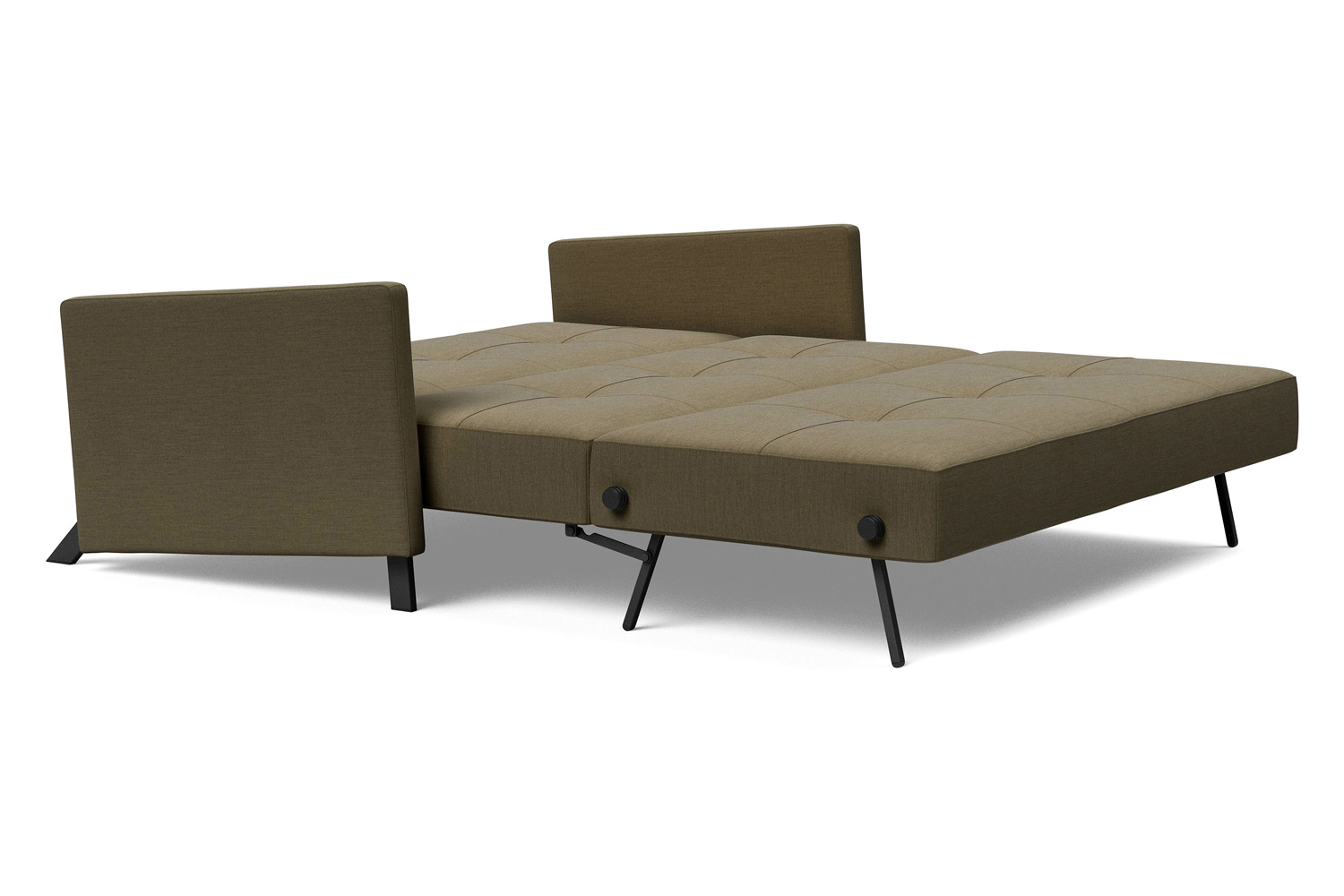 Innovation Living Cubed Queen Size Sofa Bed with Arms - 575 Vivus Dusty Olive