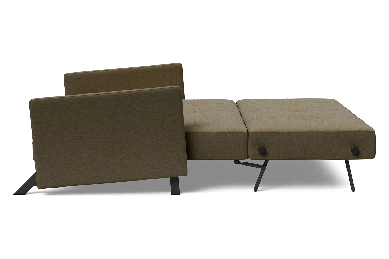 Innovation Living Cubed Queen Size Sofa Bed with Arms - 575 Vivus Dusty Olive