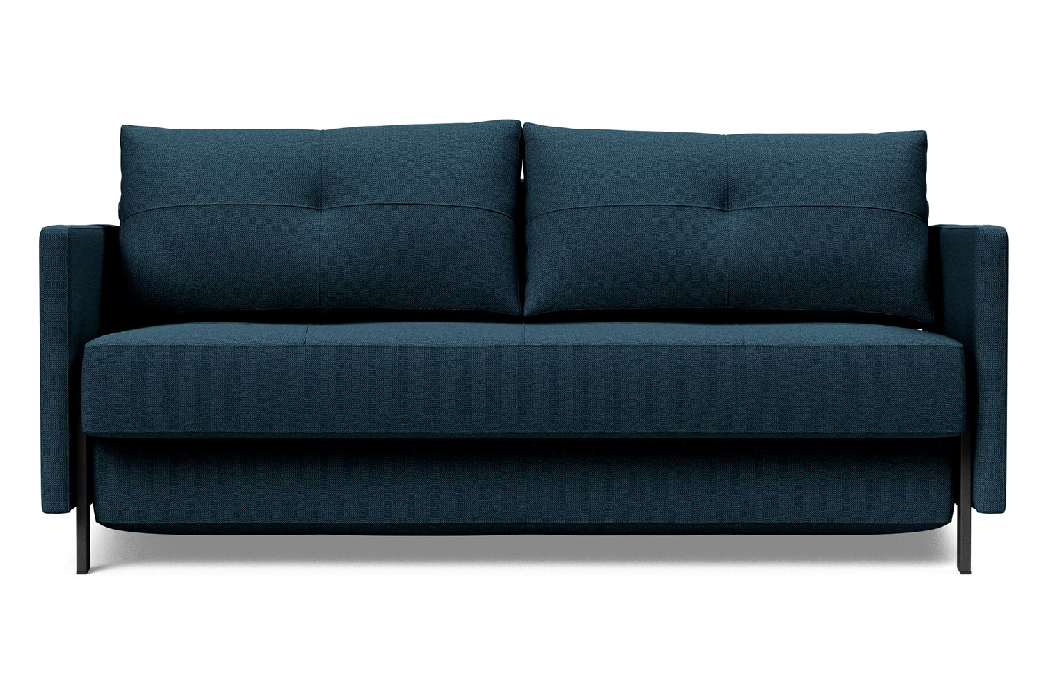 Innovation Living Cubed Queen Size Sofa Bed with Arms - 580 Argus Navy Blue