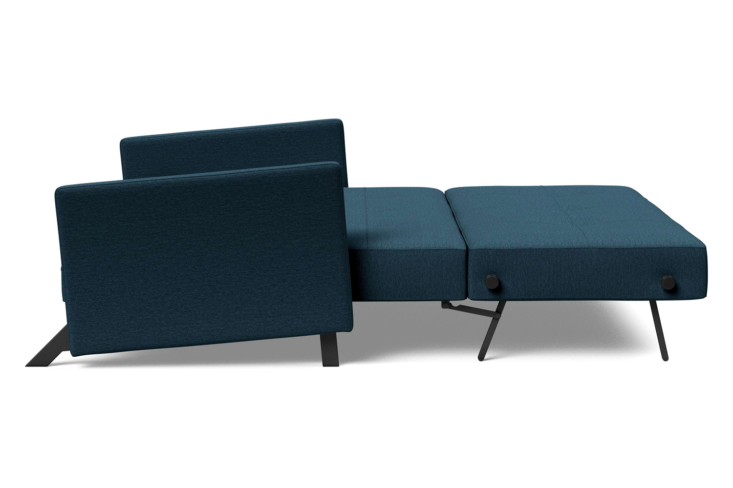 Innovation Living Cubed Queen Size Sofa Bed with Arms - 580 Argus Navy Blue