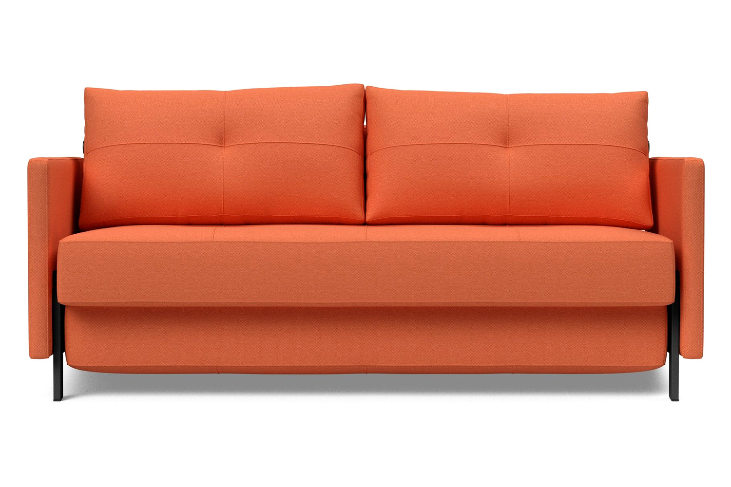 Innovation Living Cubed Queen Size Sofa Bed with Arms - 581 Argus Rust