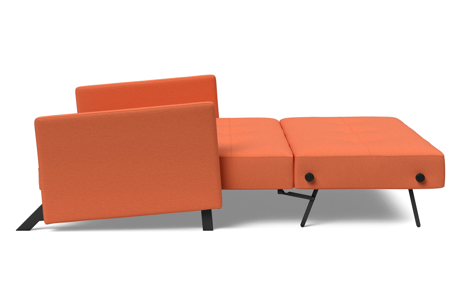 Innovation Living Cubed Queen Size Sofa Bed with Arms - 581 Argus Rust