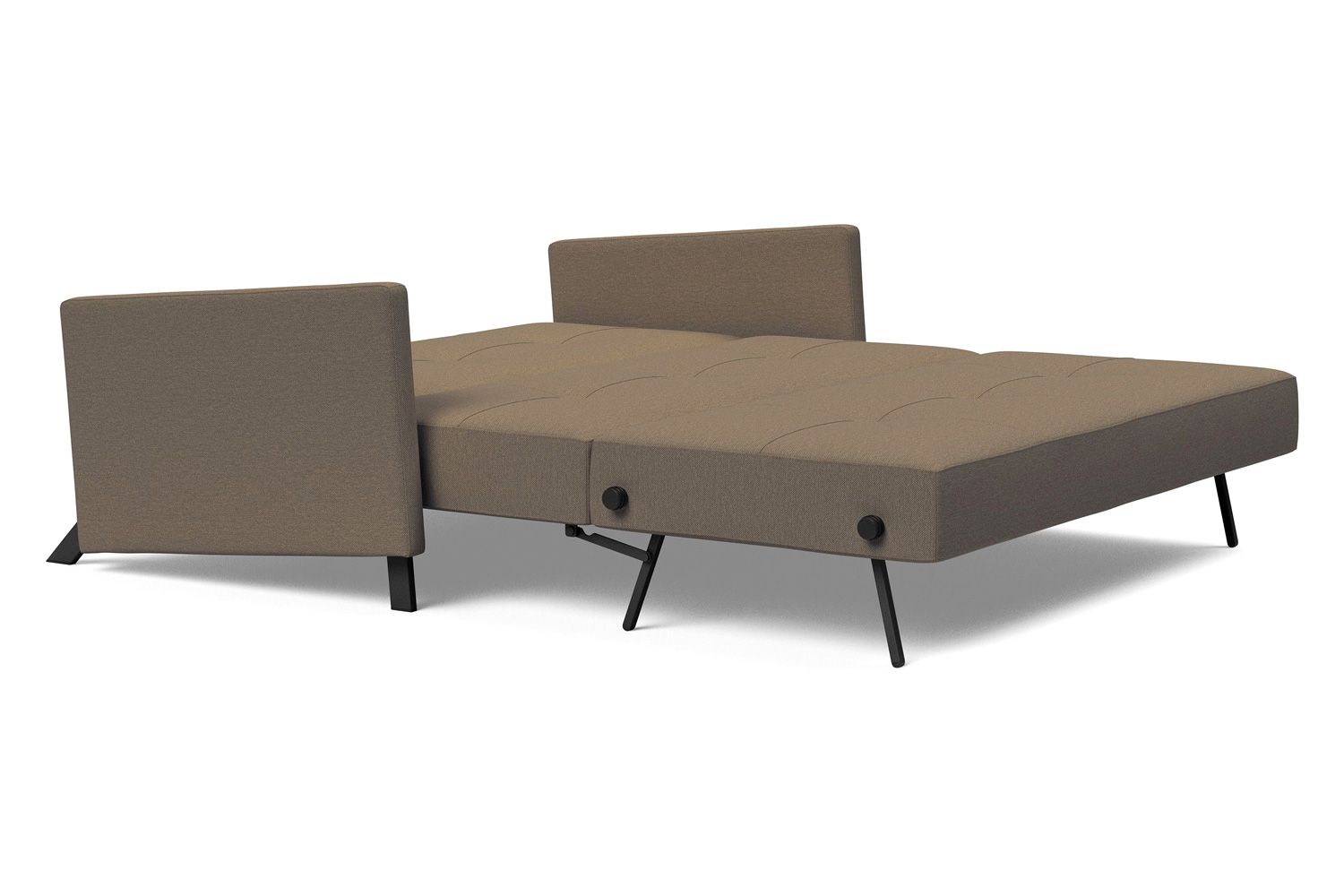 Innovation Living Cubed Queen Size Sofa Bed with Arms - 585 Argus Brown