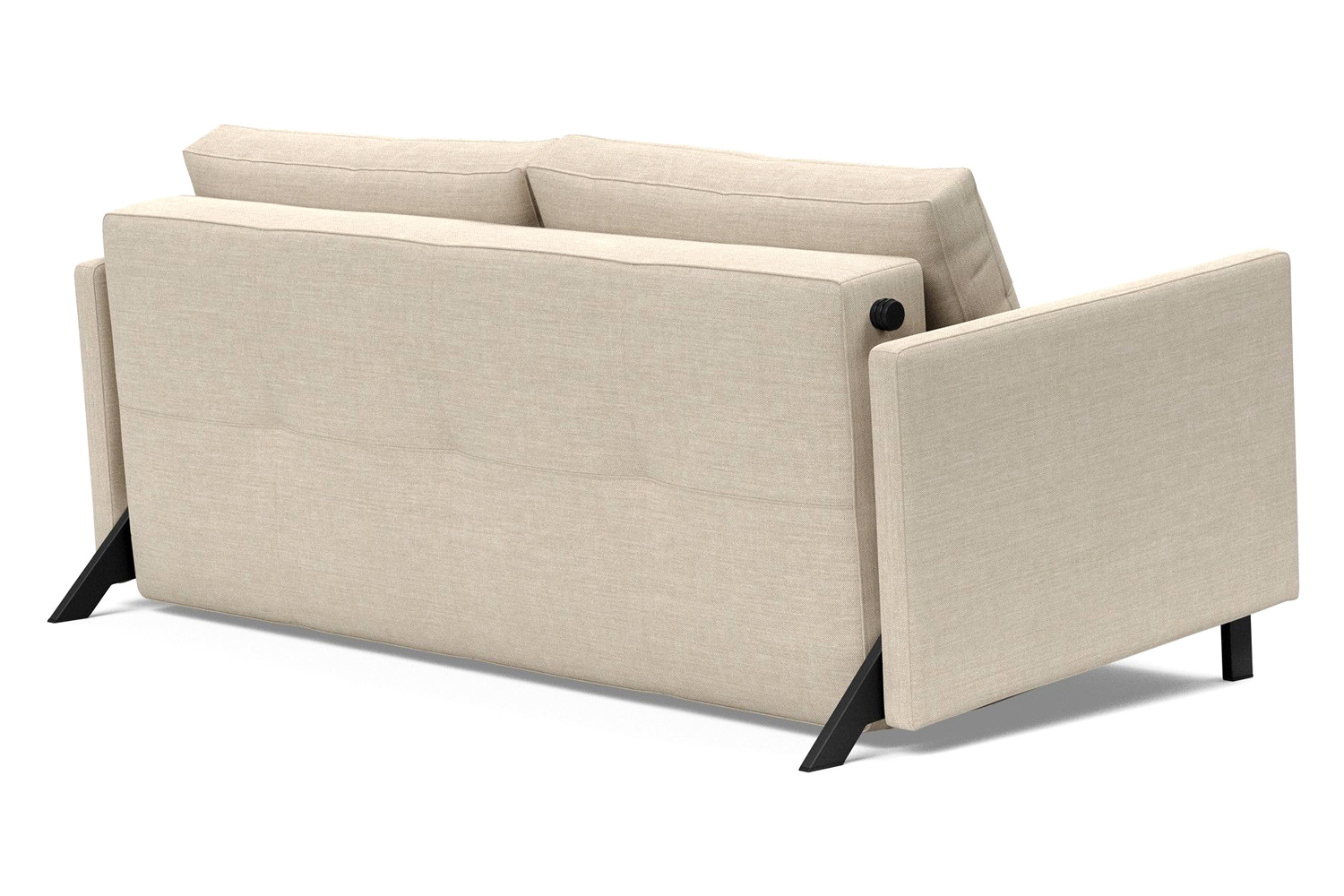 Innovation Living Cubed Queen Size Sofa Bed with Arms - 586 Phobos Latte