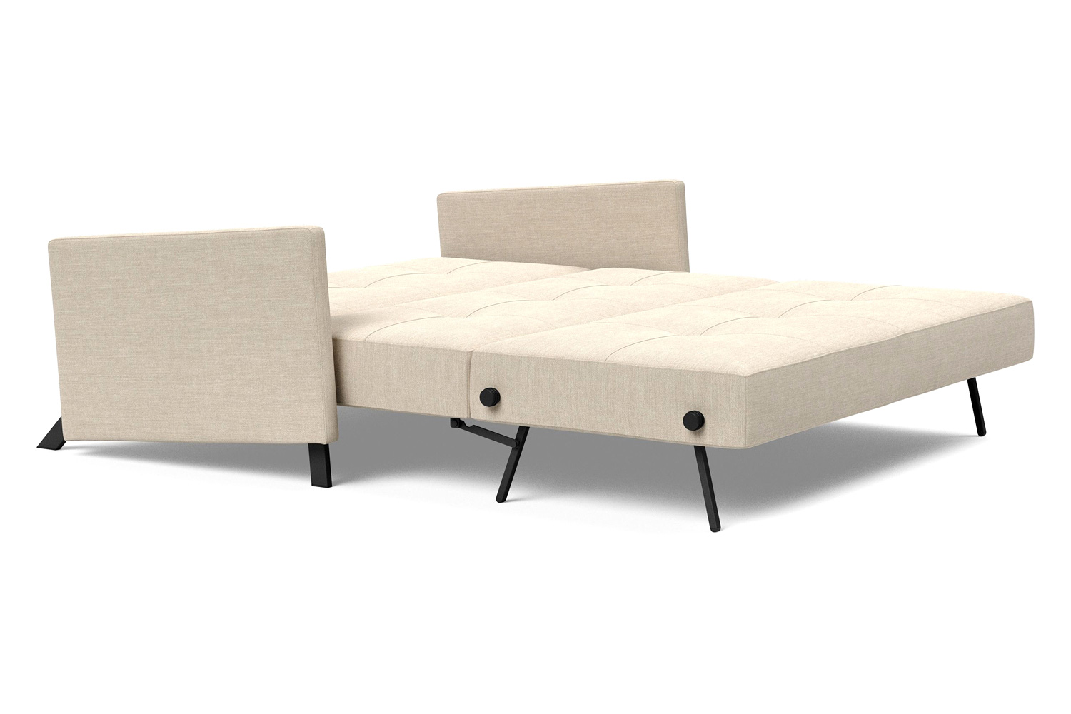 Innovation Living Cubed Queen Size Sofa Bed with Arms - 586 Phobos Latte