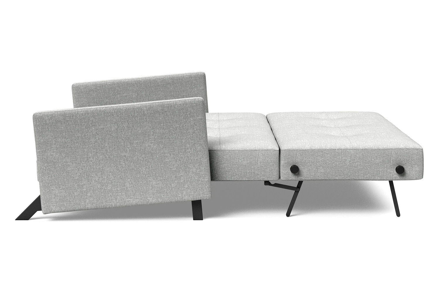 Innovation Living Cubed Queen Size Sofa Bed with Arms - 590 Micro Check Gray