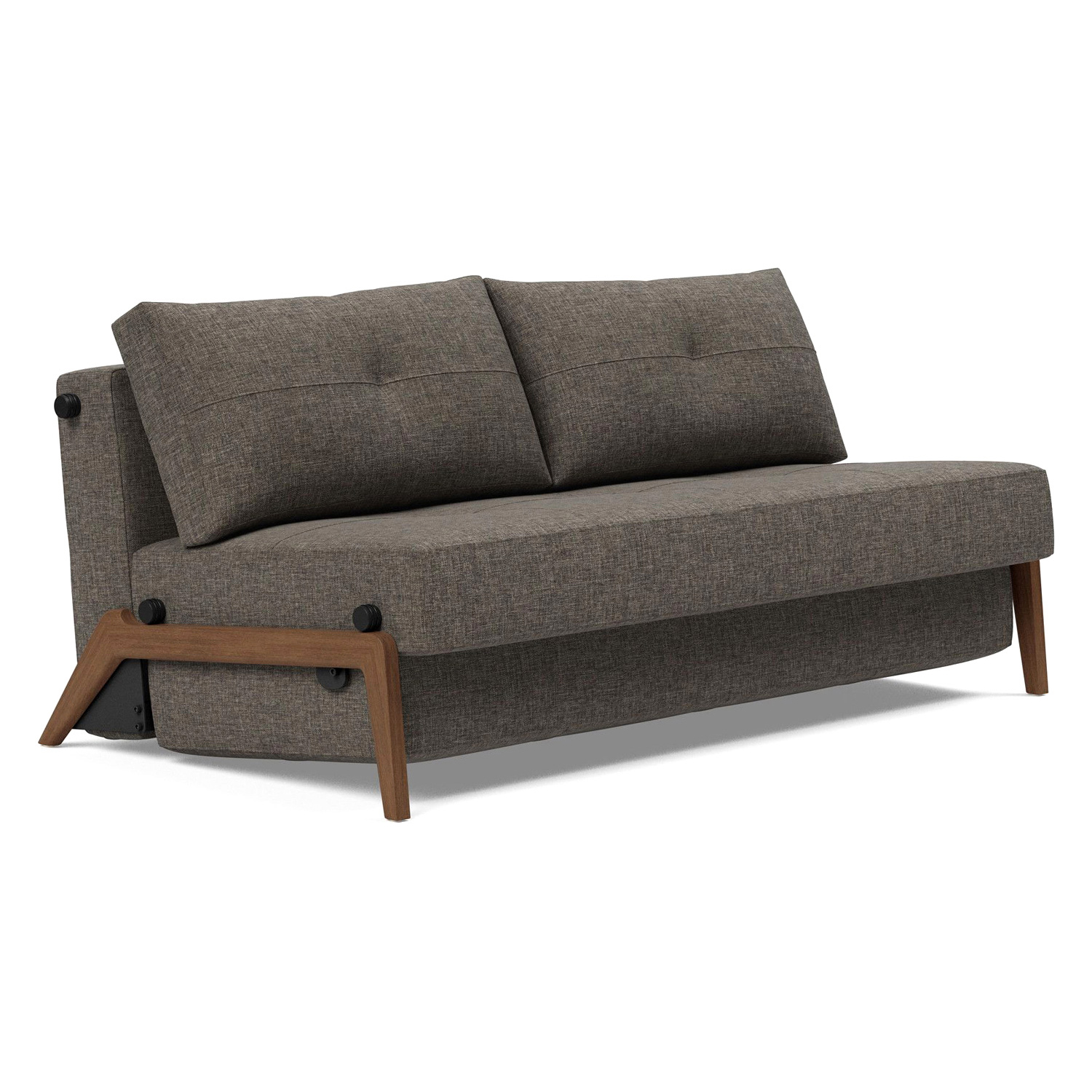 Innovation Living - Cubed Queen Size Sofa Bed with Dark Wood Legs