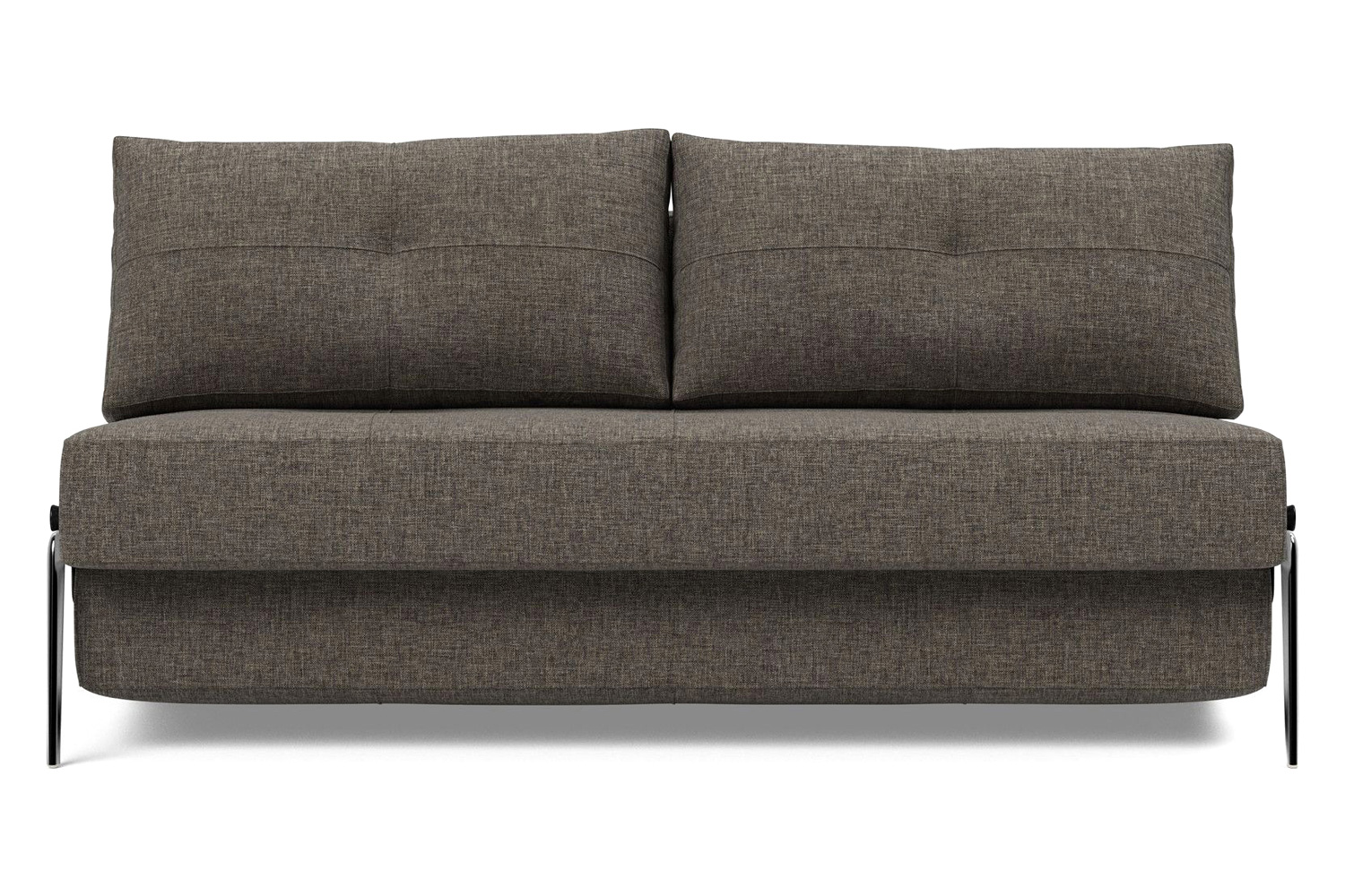 Innovation Living Cubed Queen Size Sofa Bed with Alu Legs - 216 Flashtex Dark Gray
