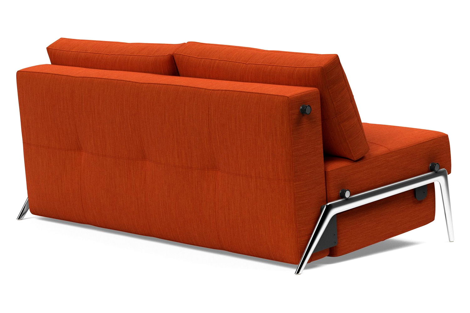 Innovation Living Cubed Queen Size Sofa Bed with Alu Legs - 506 Elegance Paprika