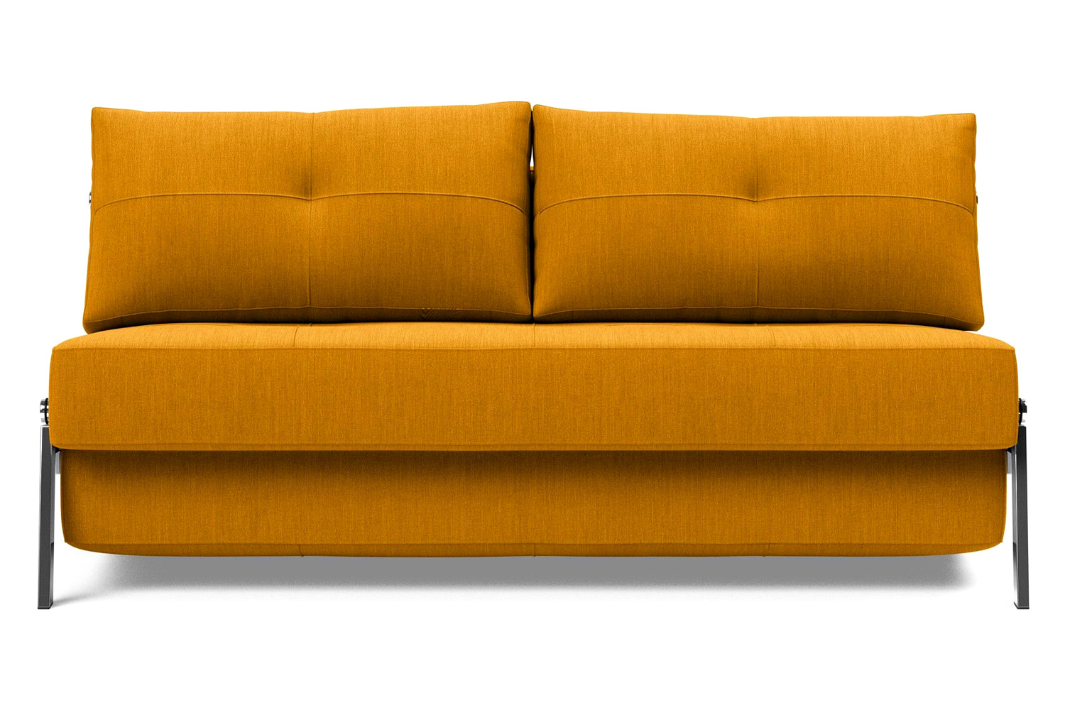 Innovation Living Cubed Queen Size Sofa Bed with Chrome Legs - 507 Elegance Burned Curry