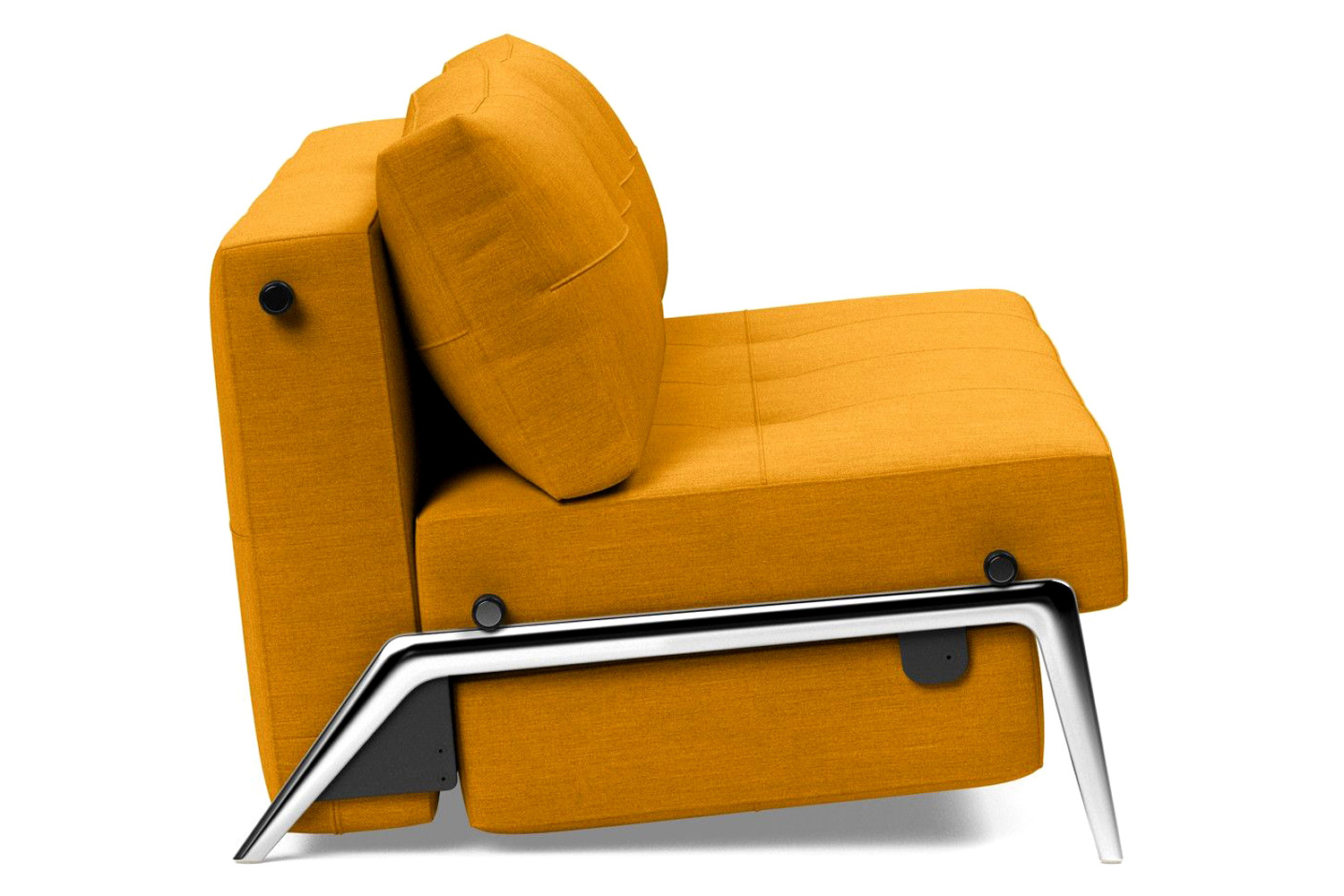 Innovation Living Cubed Queen Size Sofa Bed with Alu Legs - 507 Elegance Burned Curry
