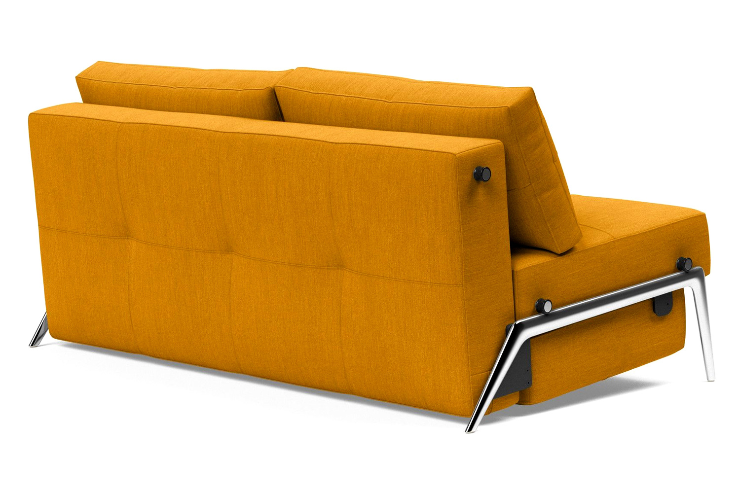 Innovation Living Cubed Queen Size Sofa Bed with Alu Legs - 507 Elegance Burned Curry