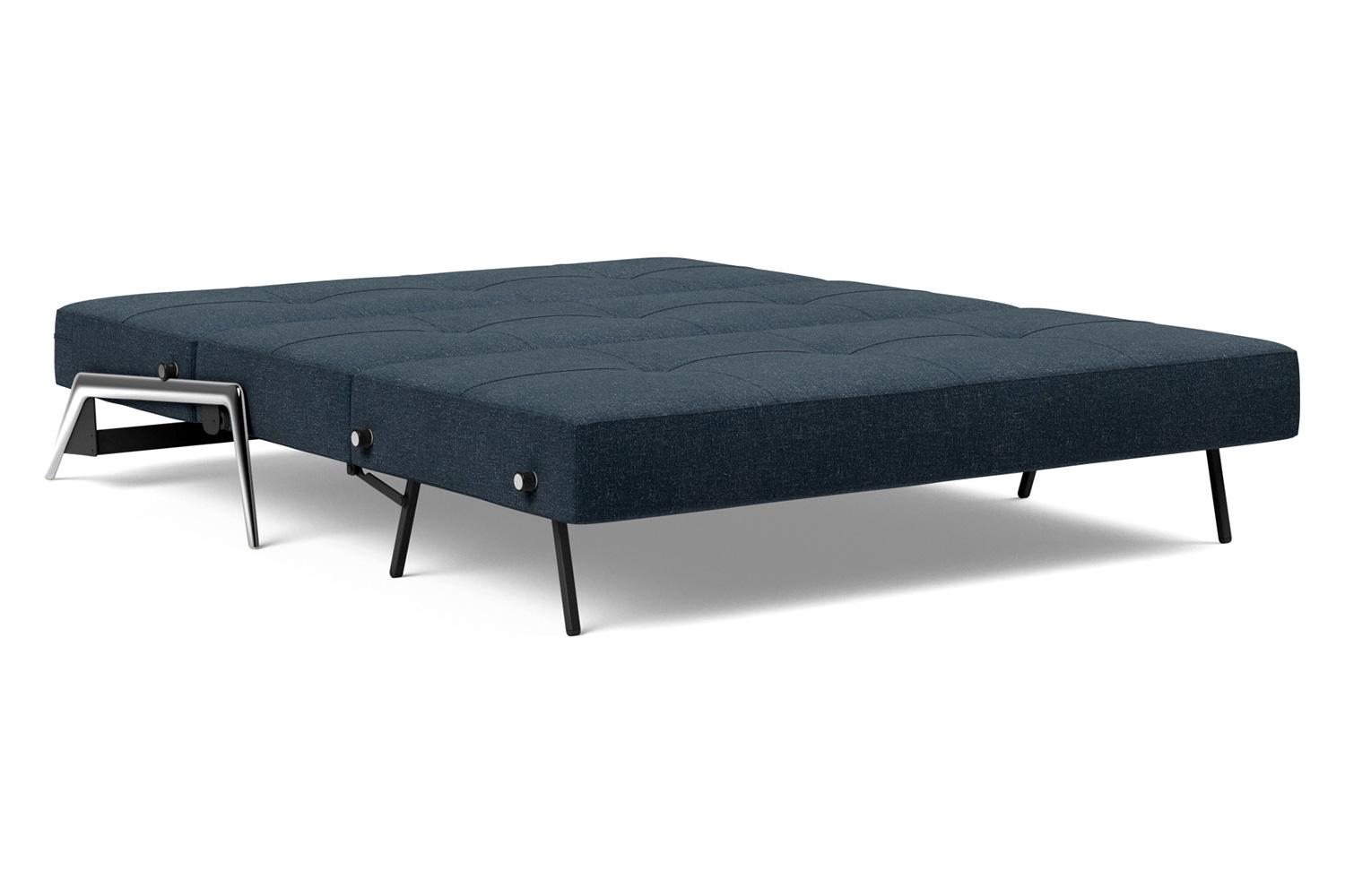 Innovation Living Cubed Queen Size Sofa Bed with Alu Legs - 515 Nist Blue
