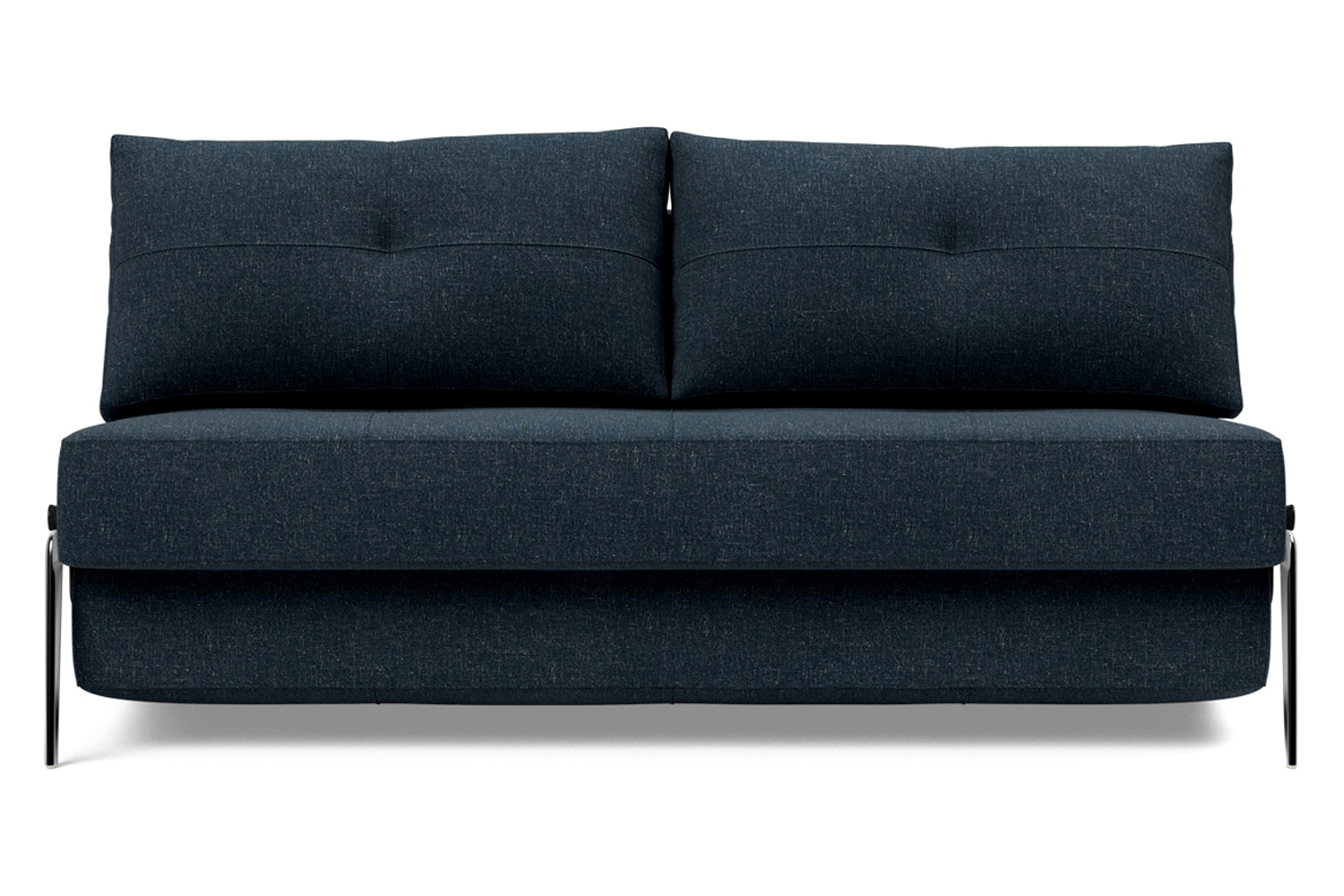 Innovation Living Cubed Queen Size Sofa Bed with Alu Legs - 515 Nist Blue