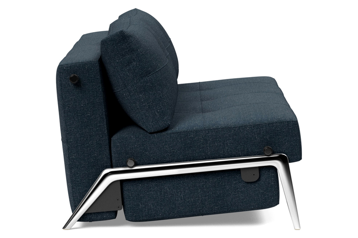 Innovation Living Cubed Queen Size Sofa Bed with Alu Legs - 515 Nist Blue